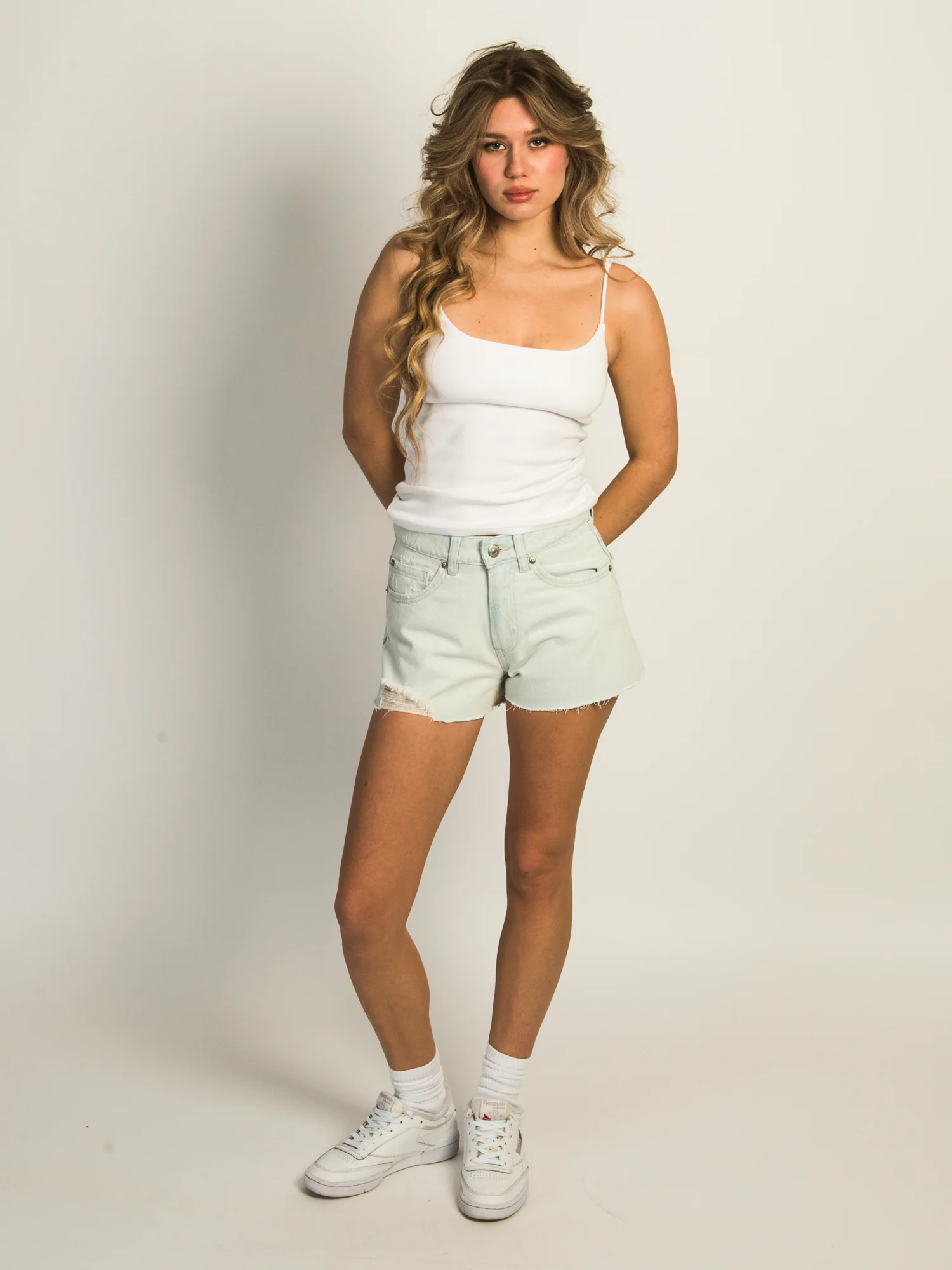 HARLOW SHORTIE SHORT - CHAMBRAY - Image 2