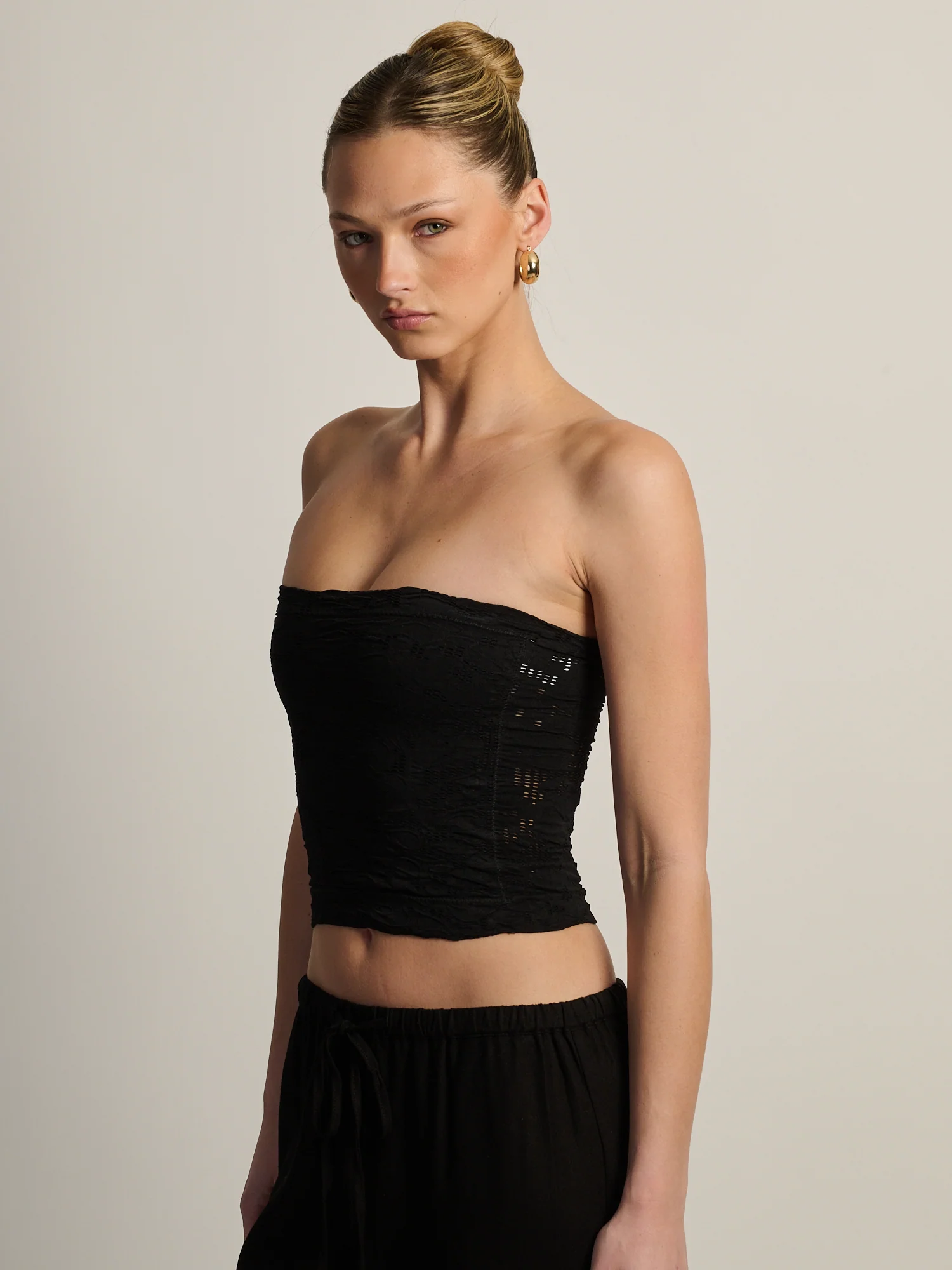 HARLOW SIENNA TUBE TOP - BLACK - Image 3
