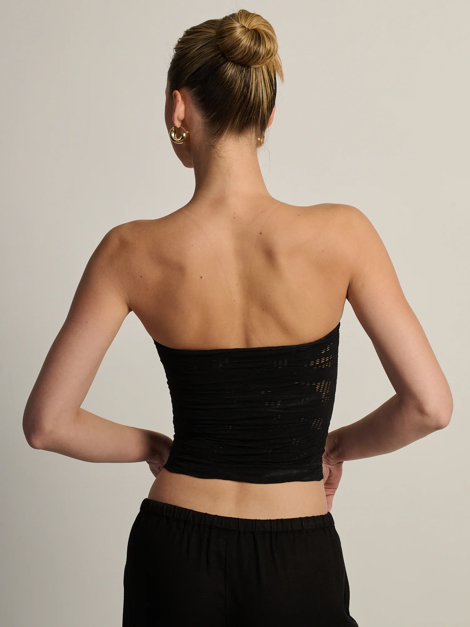 HARLOW SIENNA TUBE TOP - BLACK - Image 4