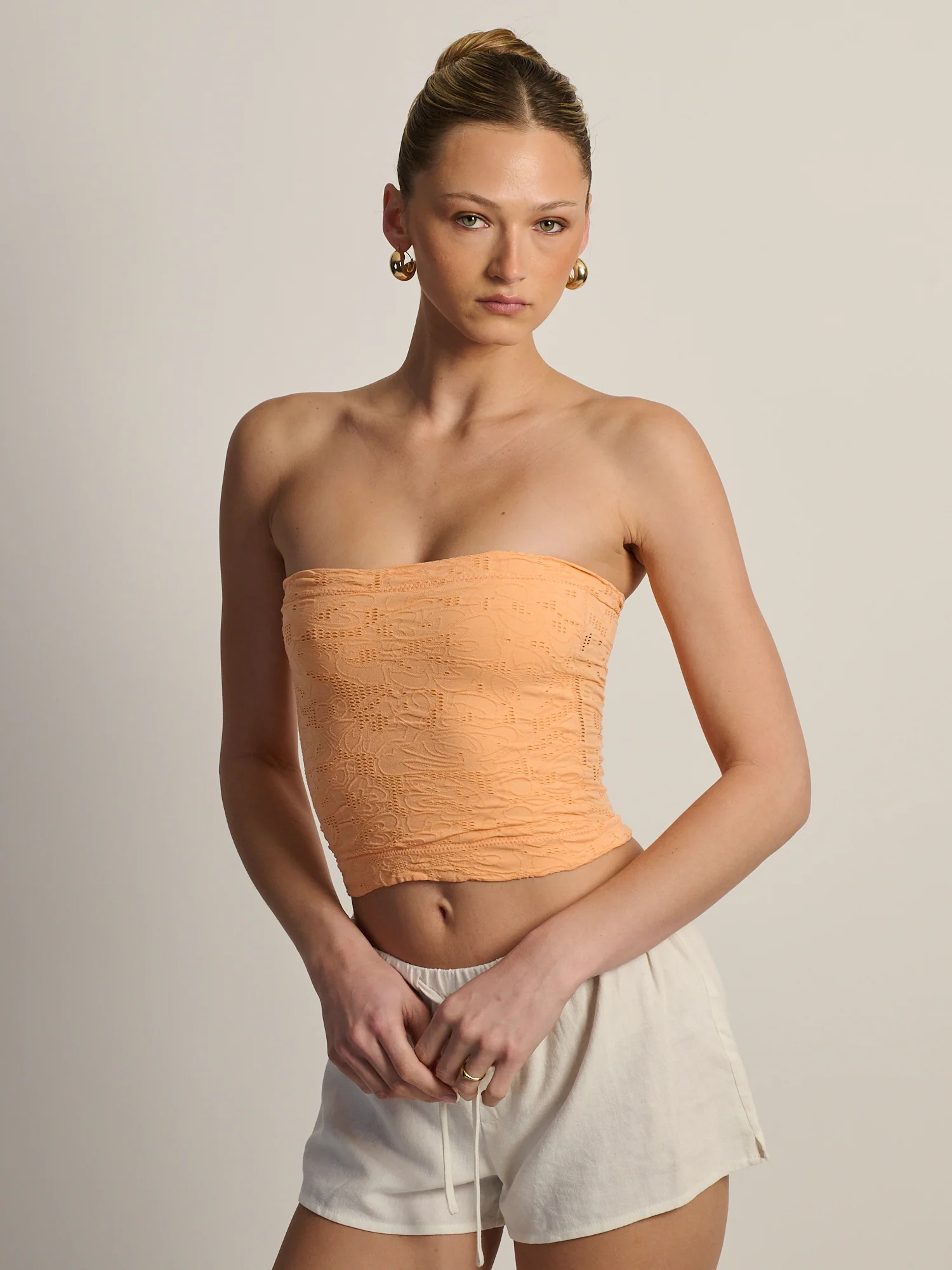 HARLOW SIENNA TUBE TOP - PEACH