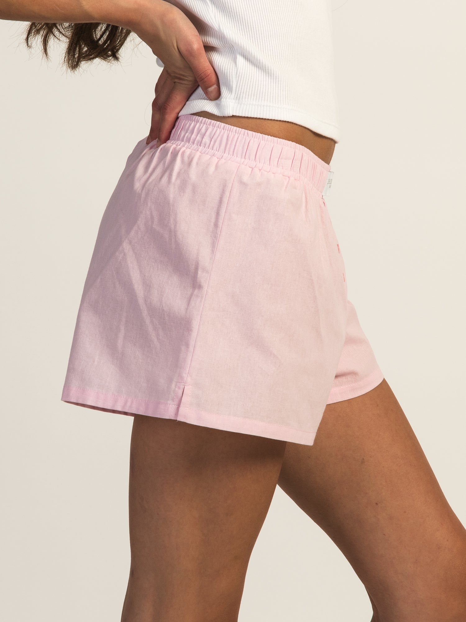 HARLOW TAYLOR BOXER SHORT - BABY PINK - Image 3