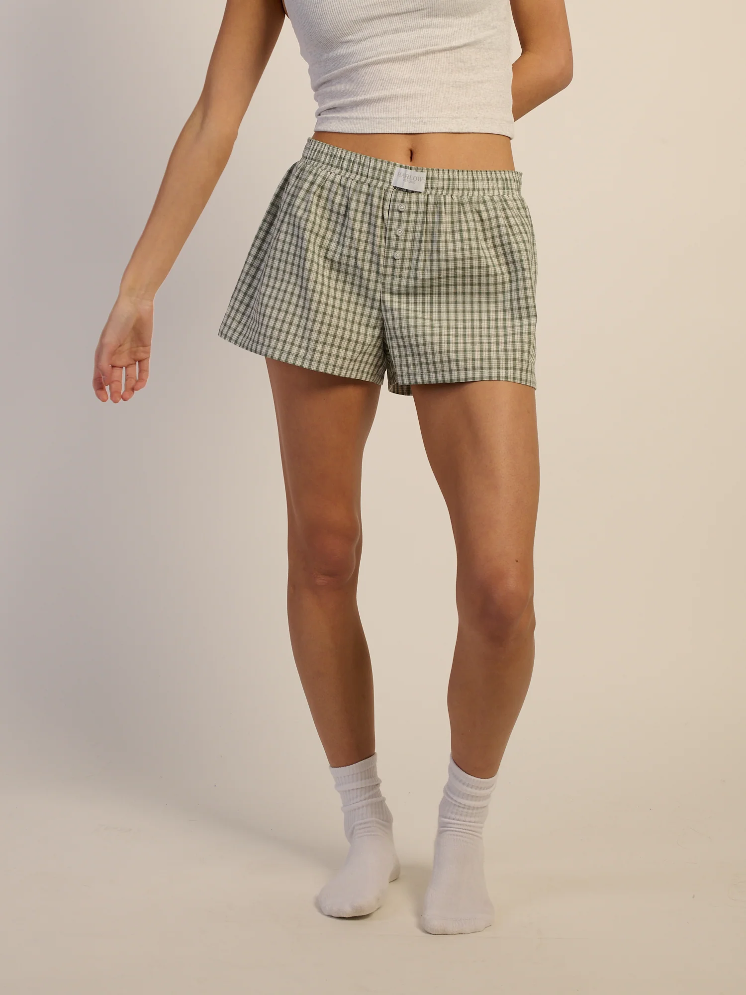 HARLOW TAYLOR BOXER SHORT - SAGE