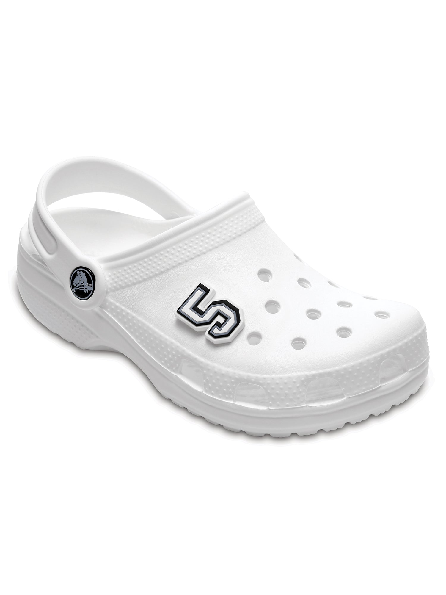 CROCS JIBBITZ BLACK & WHITE NUMBER 5 - Image 2