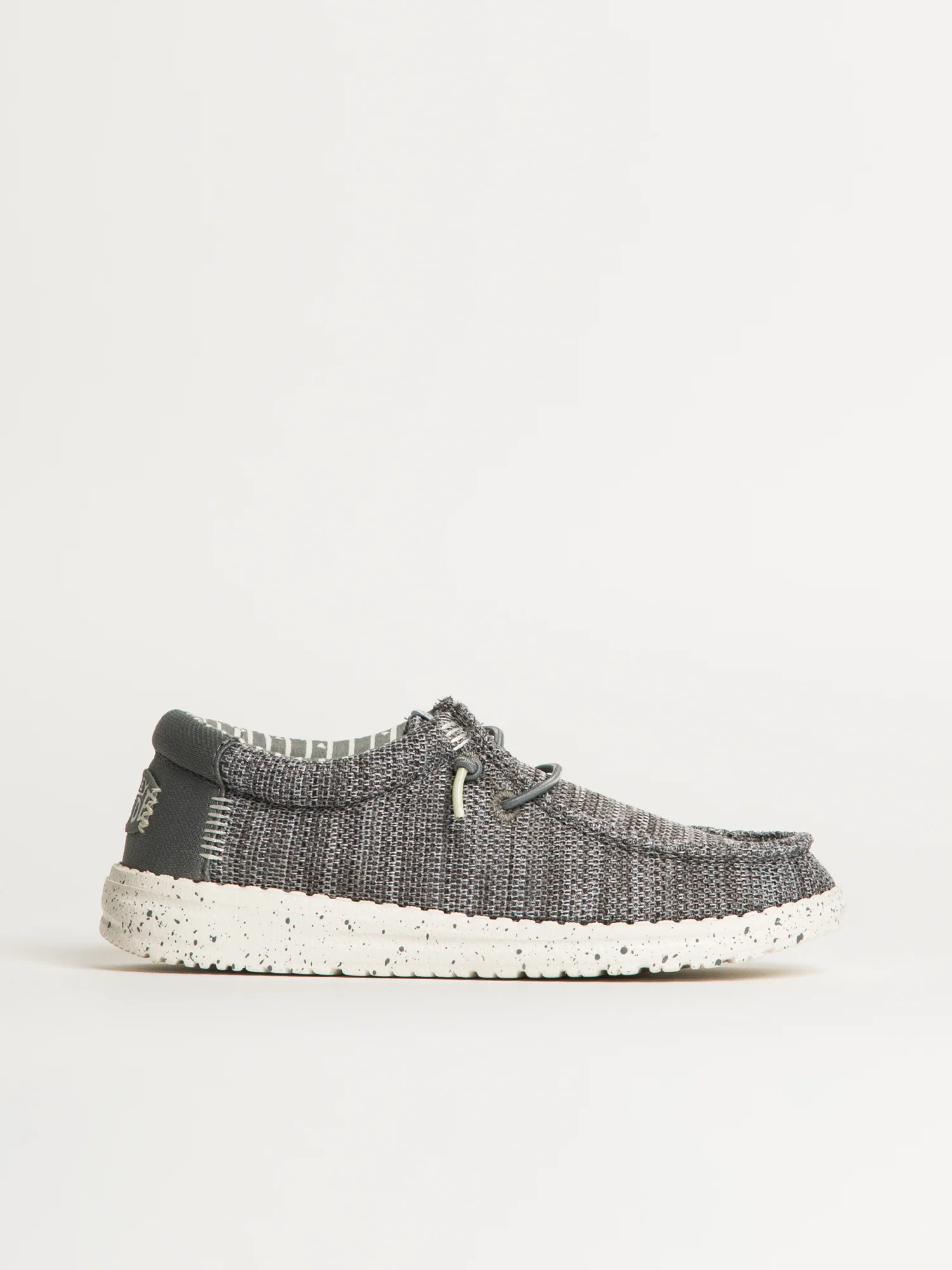KIDS HEYDUDE WALLY YOUTH STRETCH SOX - GREY