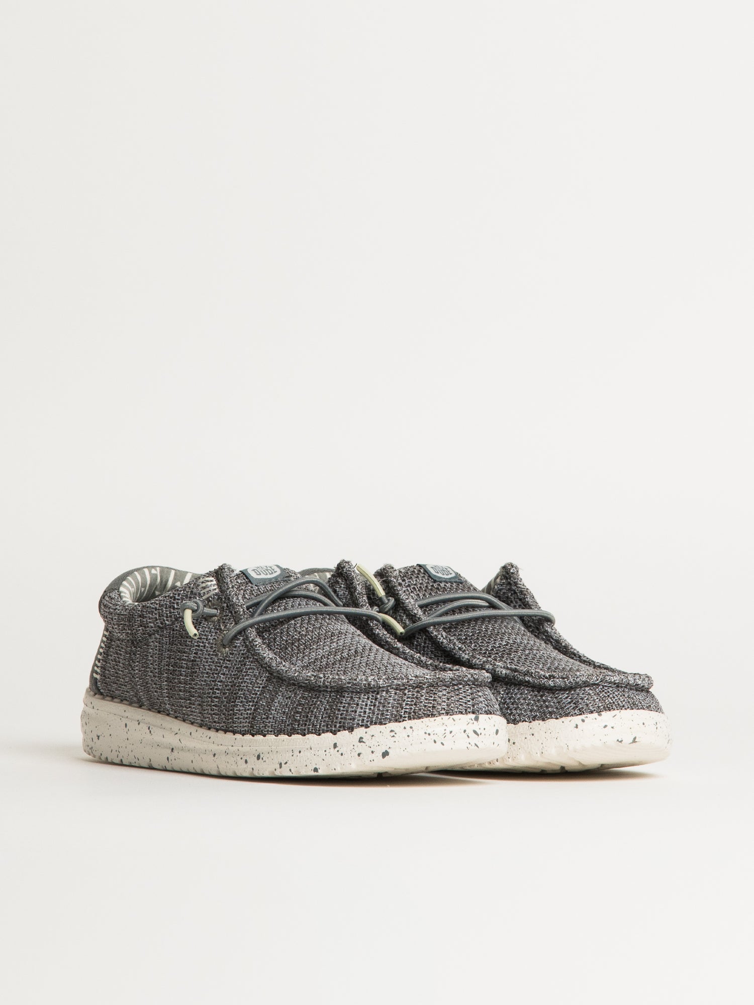 KIDS HEYDUDE WALLY YOUTH STRETCH SOX - GREY - Image 2