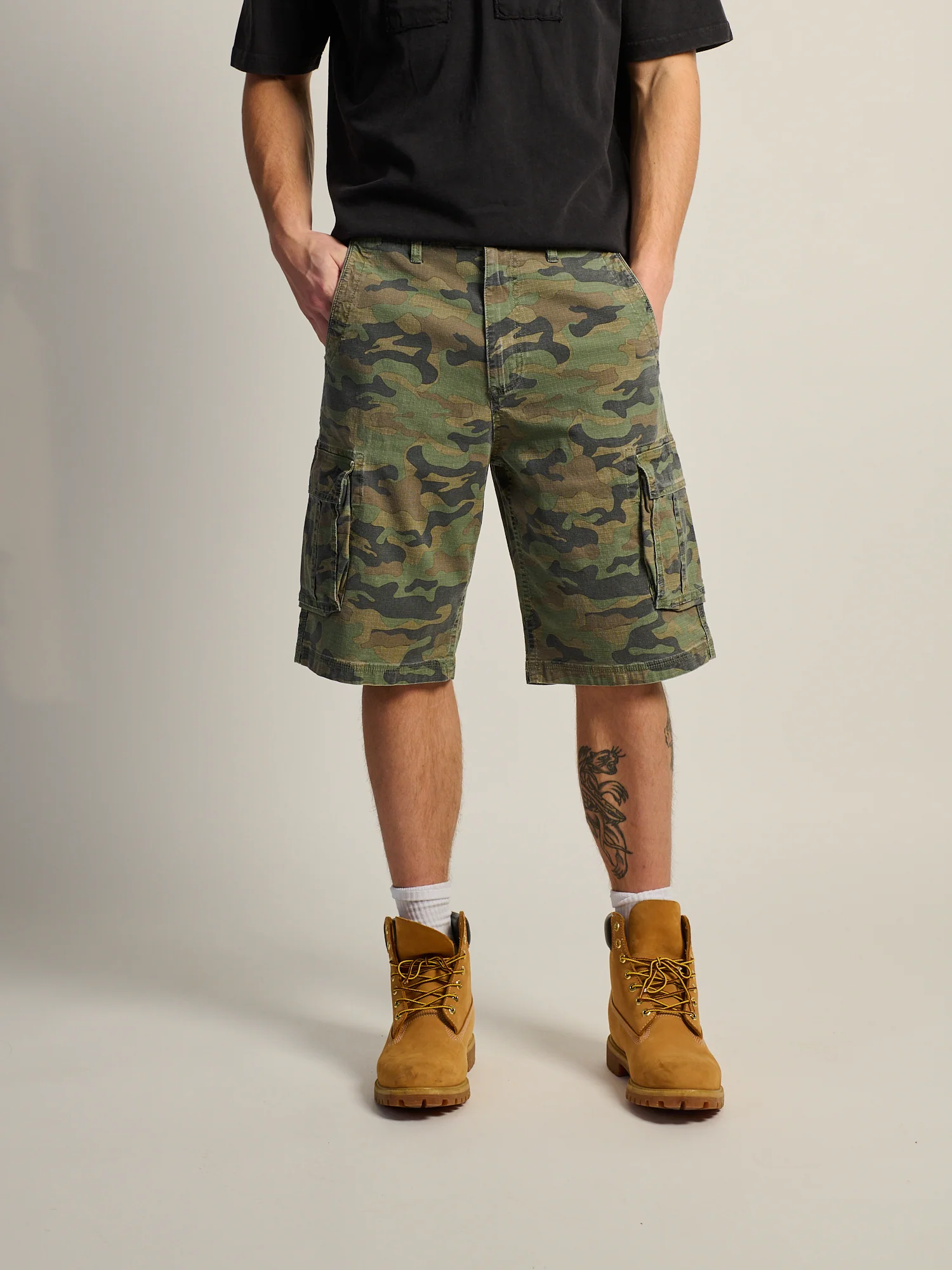 KOLBY BAGGY CARGO SHORT - CAMO - Image 2