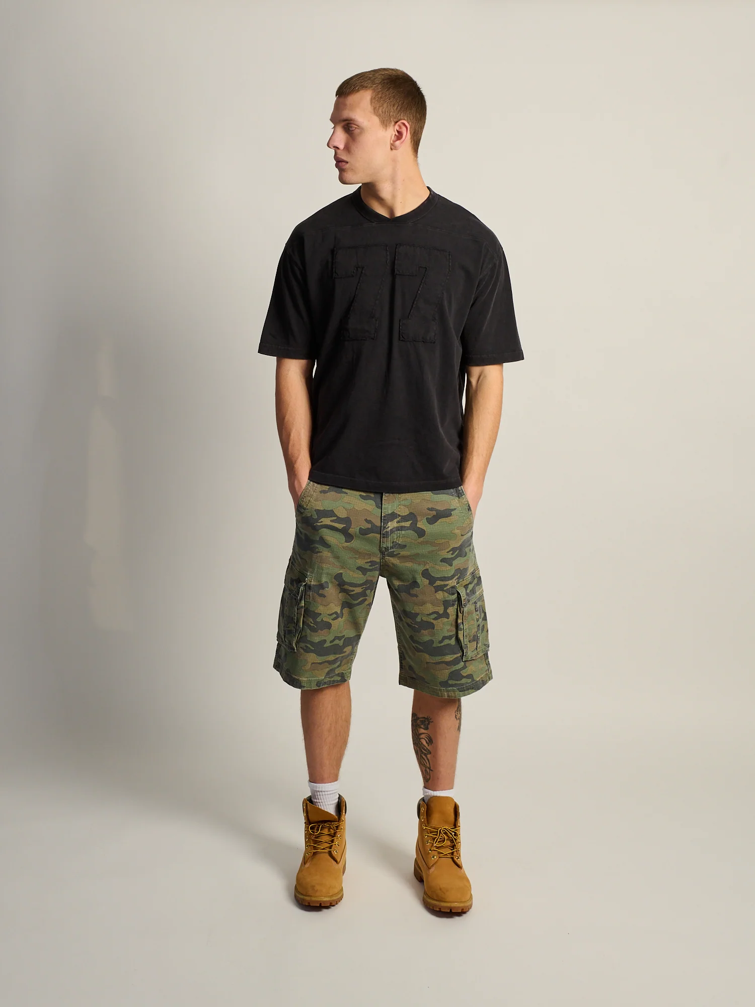 KOLBY BAGGY CARGO SHORT - CAMO - Image 3
