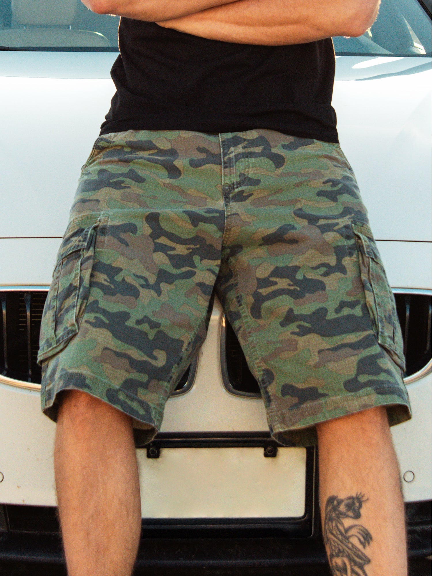 KOLBY BAGGY CARGO SHORT - CAMO - Image 6