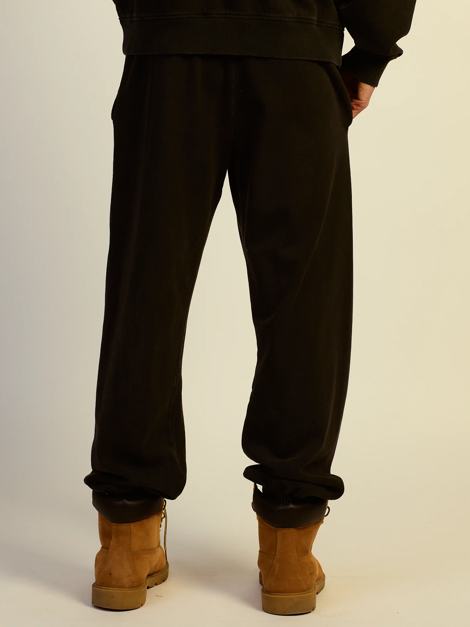 KOLBY BAGGY FLEECE JOGGER - BLACK - Image 4