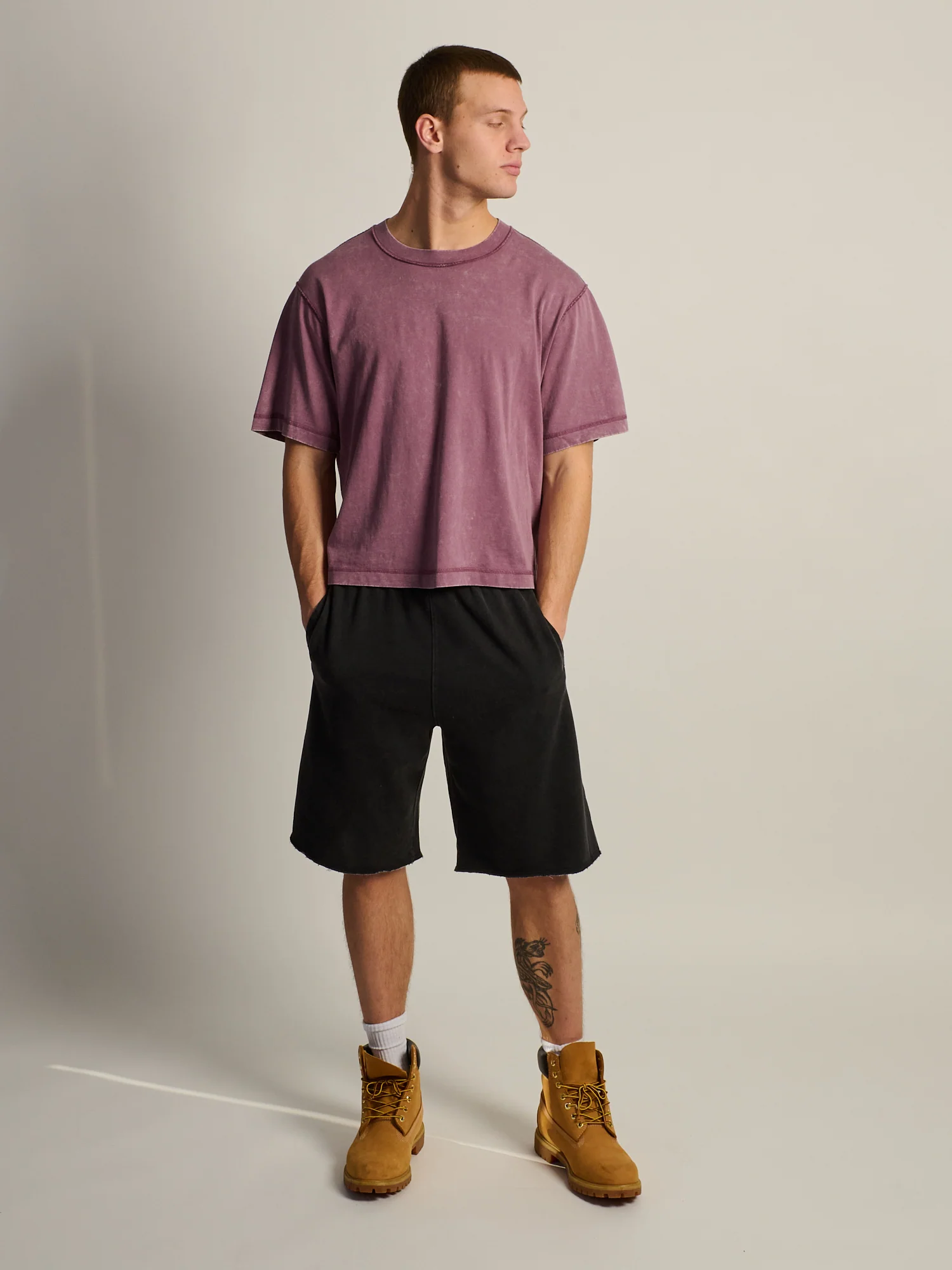 KOLBY BAGGY SWEAT SHORT - BLACK - Image 2