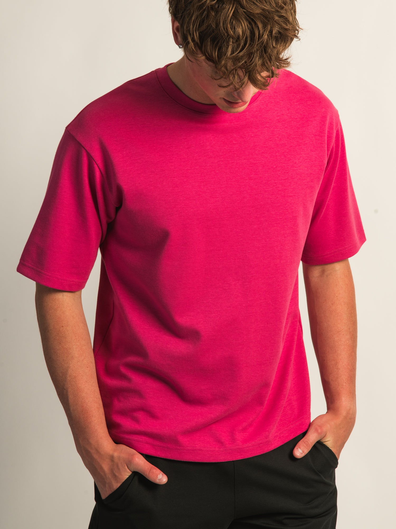 KOLBY KEEP COOL BOXY FIT TEE- BERRY - Image 3