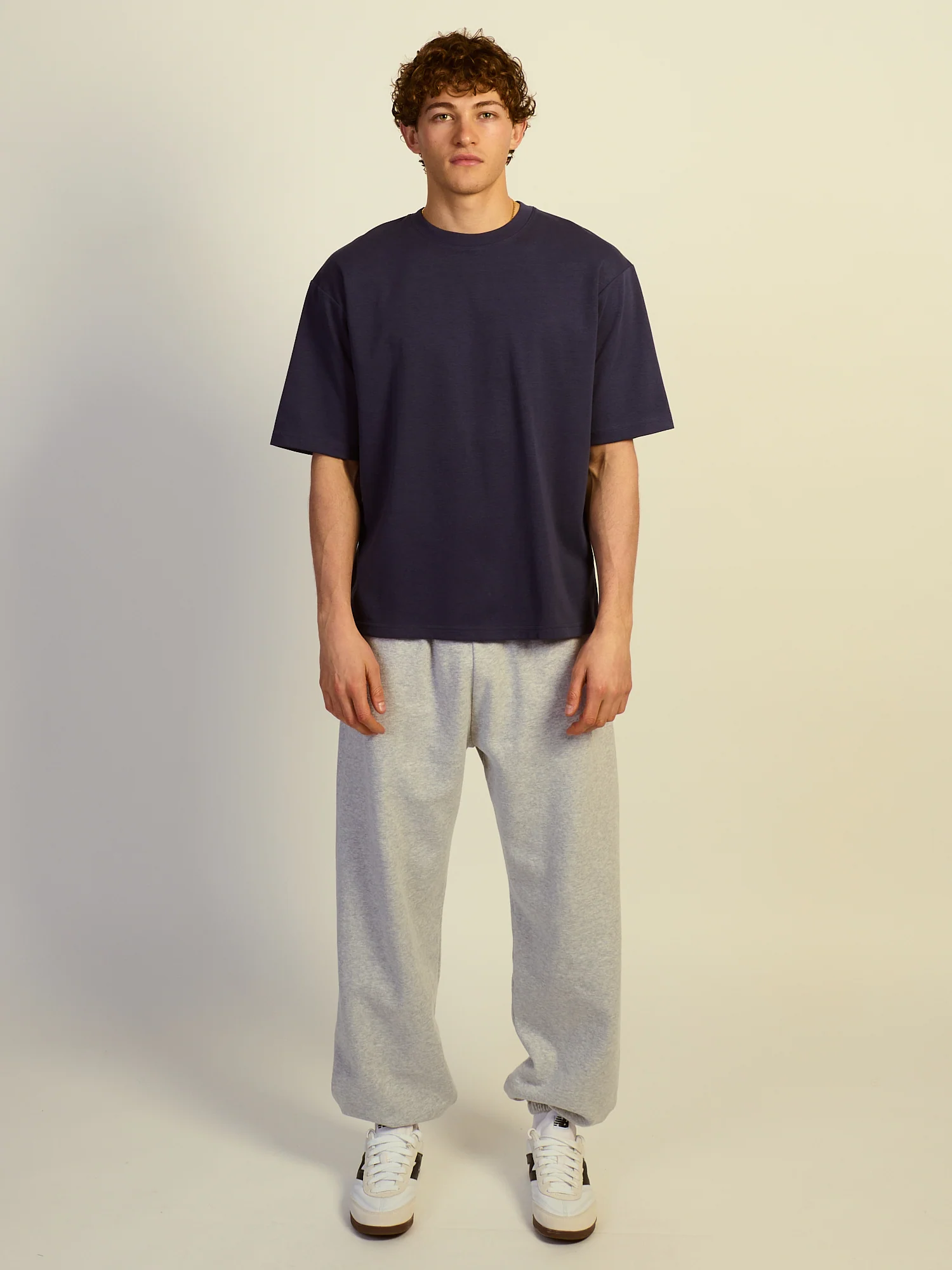 KOLBY BOXY FIT TEE - CHARCOAL NAVY - Image 2