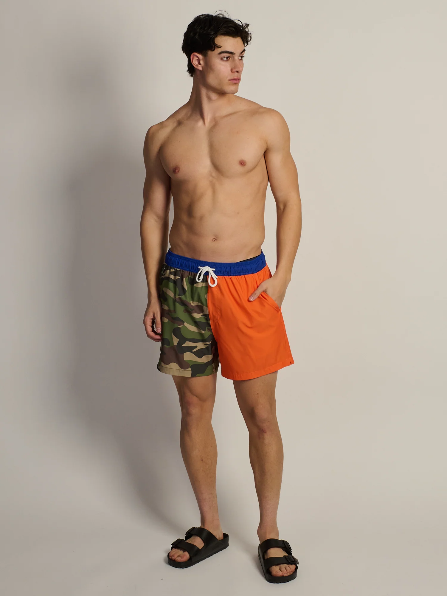 KOLBY CAMO BLOCK 5in STRETCH SWIM SHIRT - Image 2