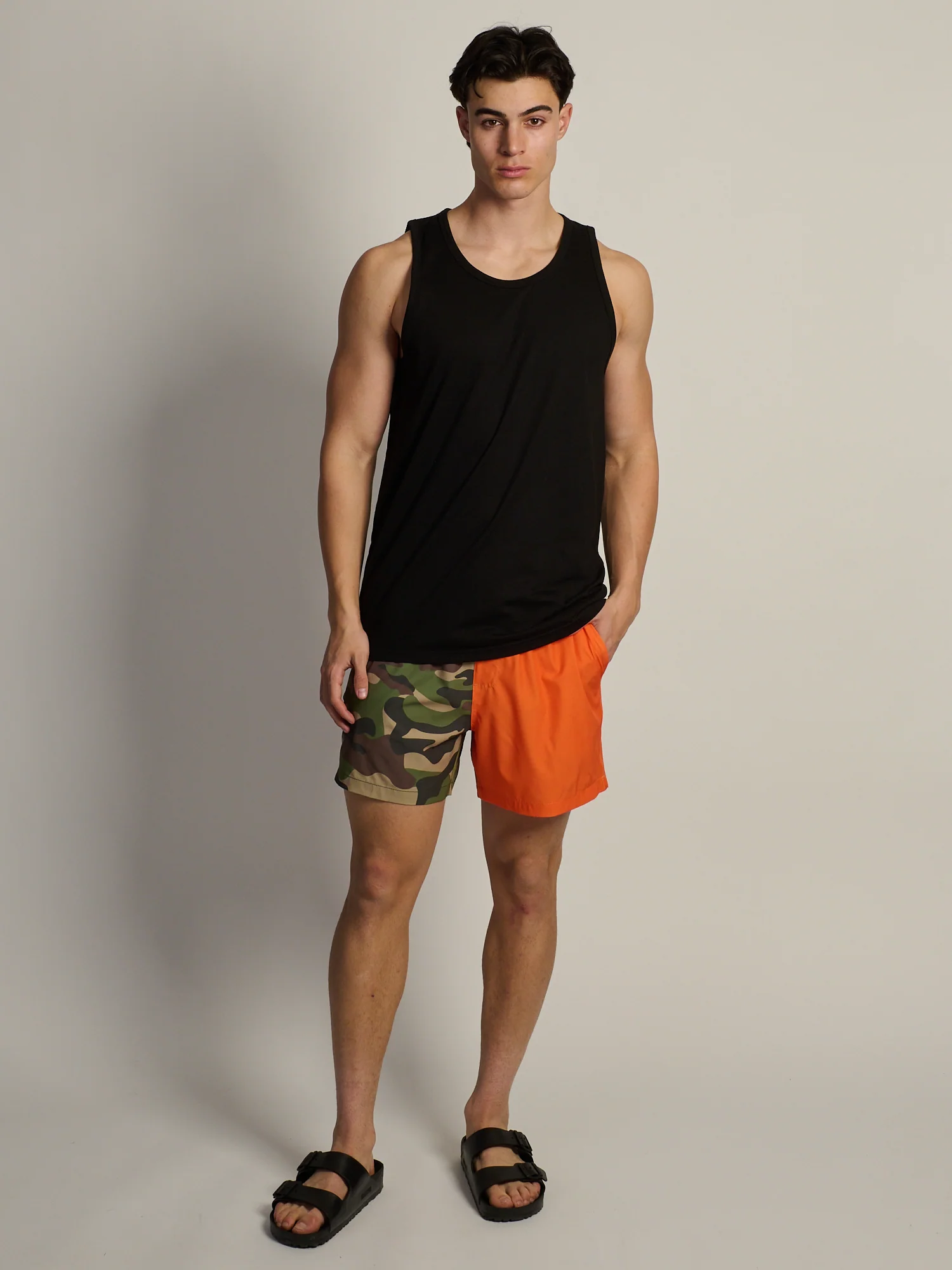 KOLBY CAMO BLOCK 5in STRETCH SWIM SHIRT - Image 5