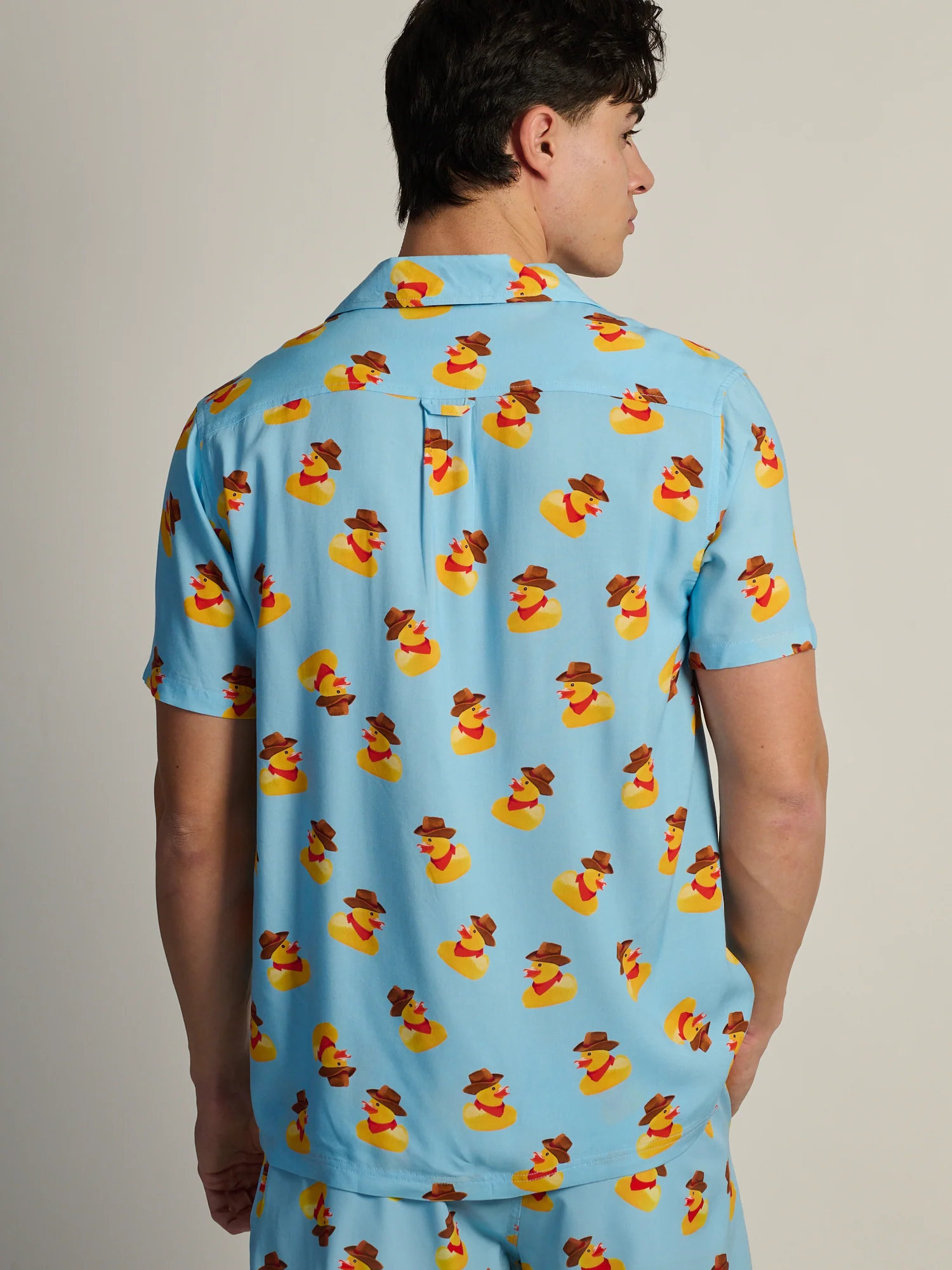 KOLBY COWBOY DUCK WOVEN SHIRT - LIGHT BLUE - Image 4