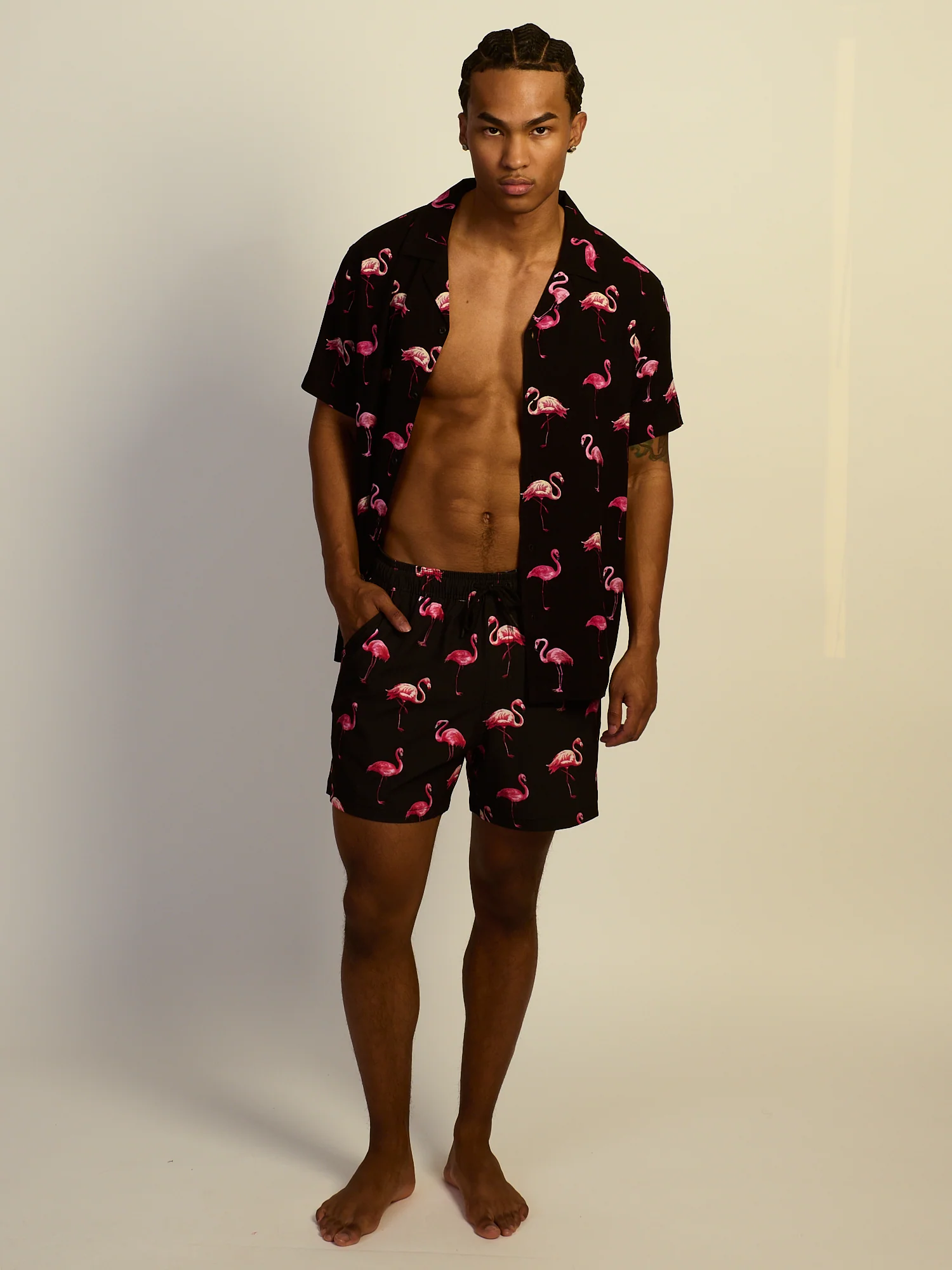 KOLBY SWIM FLAMINGO 5in STRETCH SWIM SHORT - Image 5