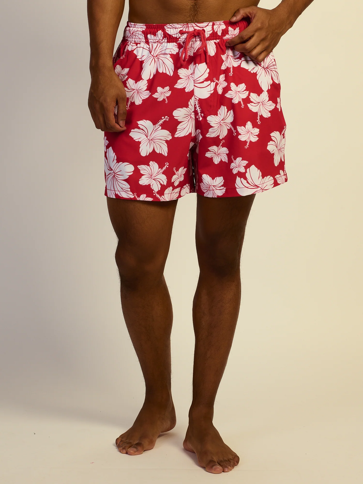 KOLBY SWIM HIBISCUS 5in STRETCH SWIM SHORT