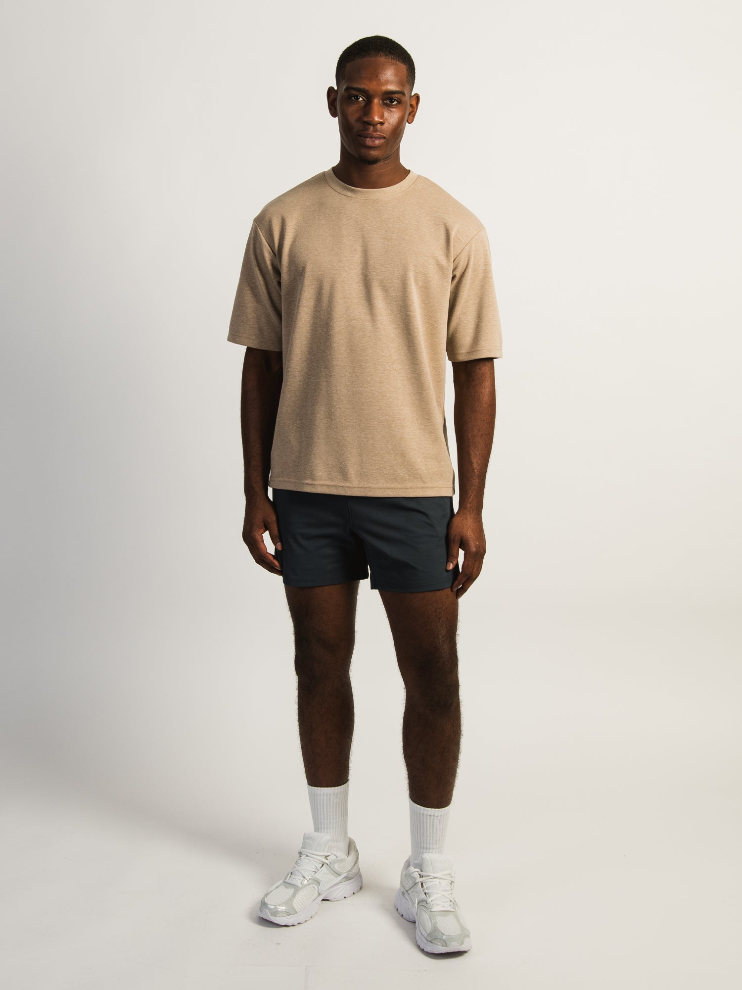 KOLBY KEEP COOL BOXY FIT TEE - HEATHER BROWN - Image 2