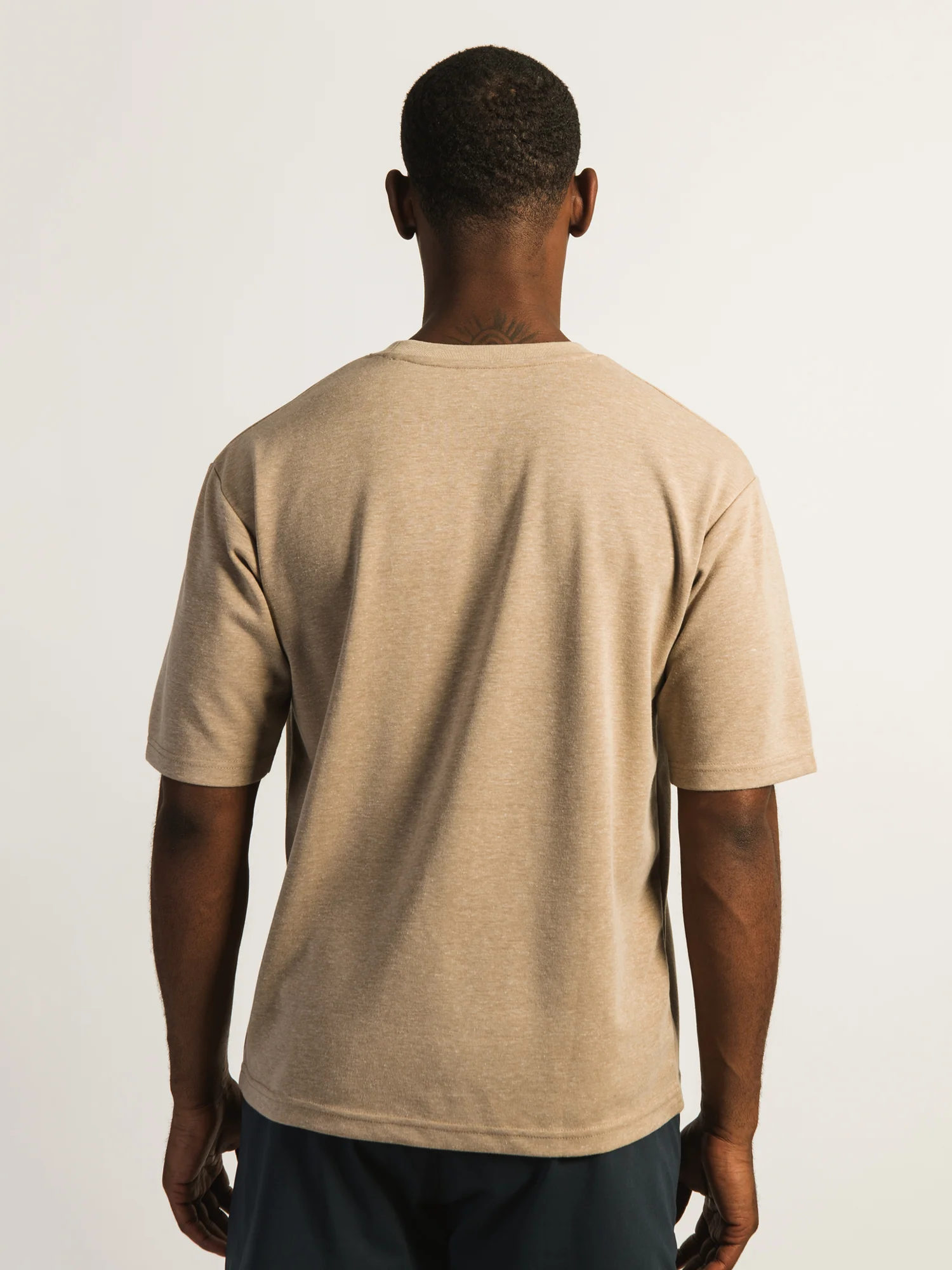 KOLBY KEEP COOL BOXY FIT TEE - HEATHER BROWN - Image 4