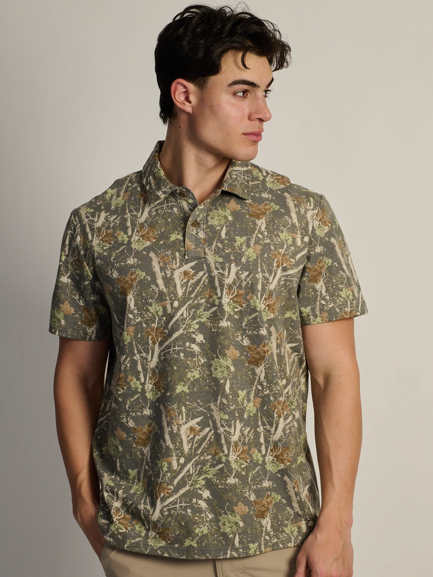KOLBY KEEP COOL LIGHTWEIGHT POLO - CAMO
