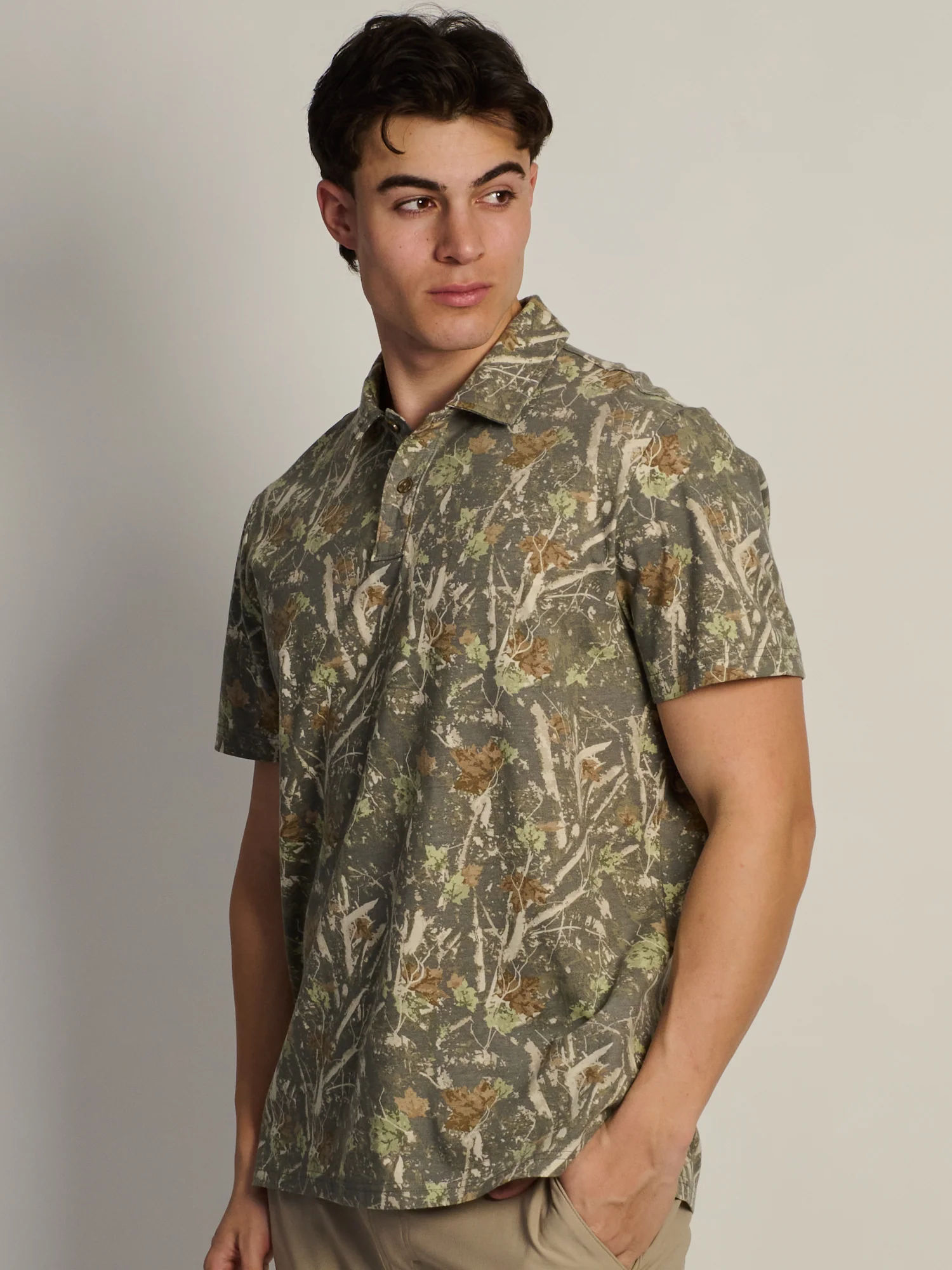 KOLBY KEEP COOL LIGHTWEIGHT POLO - CAMO - Image 3