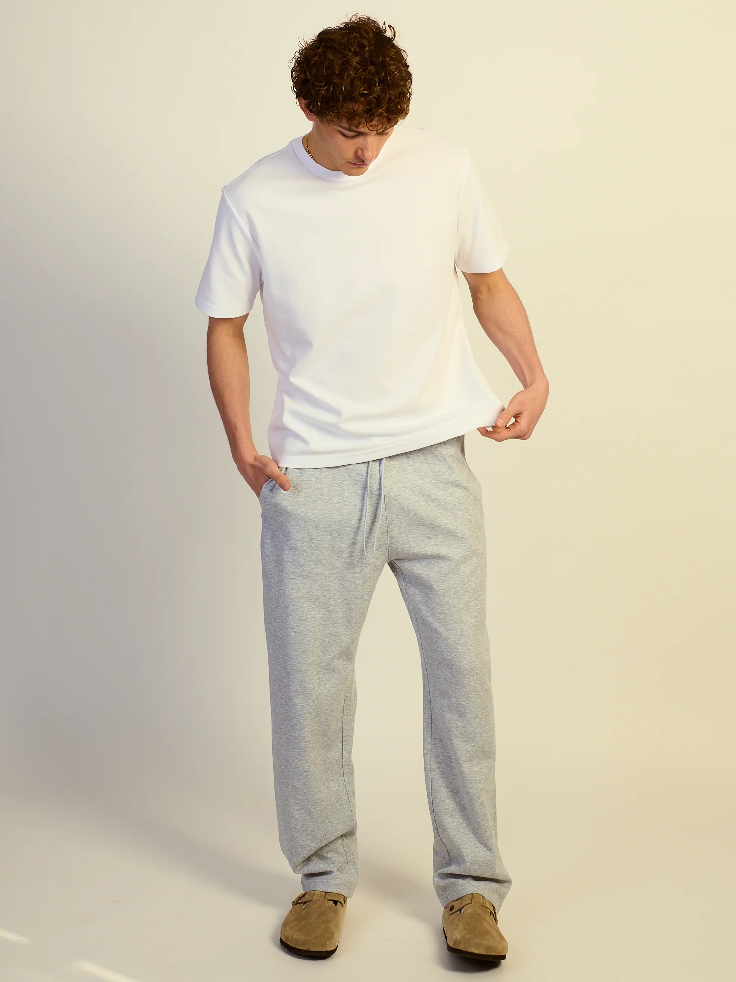 KOLBY KEEP COOL STRAIGHT LEG PANT - HEATHER GREY - Image 2