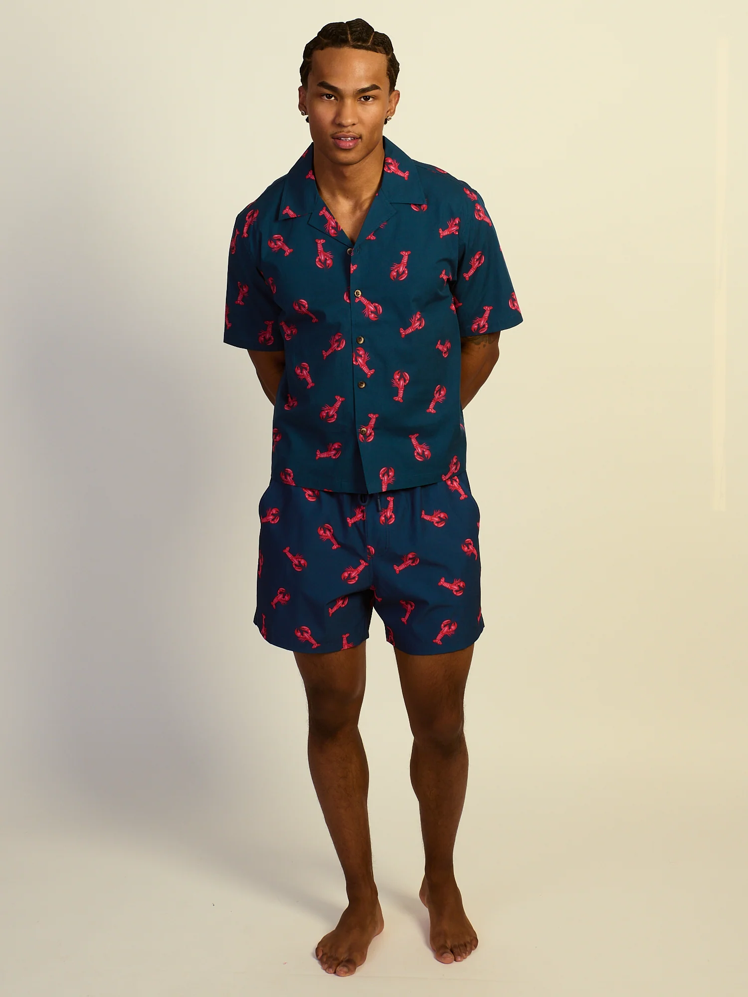 KOLBY SWIM LOBSTER SC WOVEN SHIRT - NAVY - Image 2
