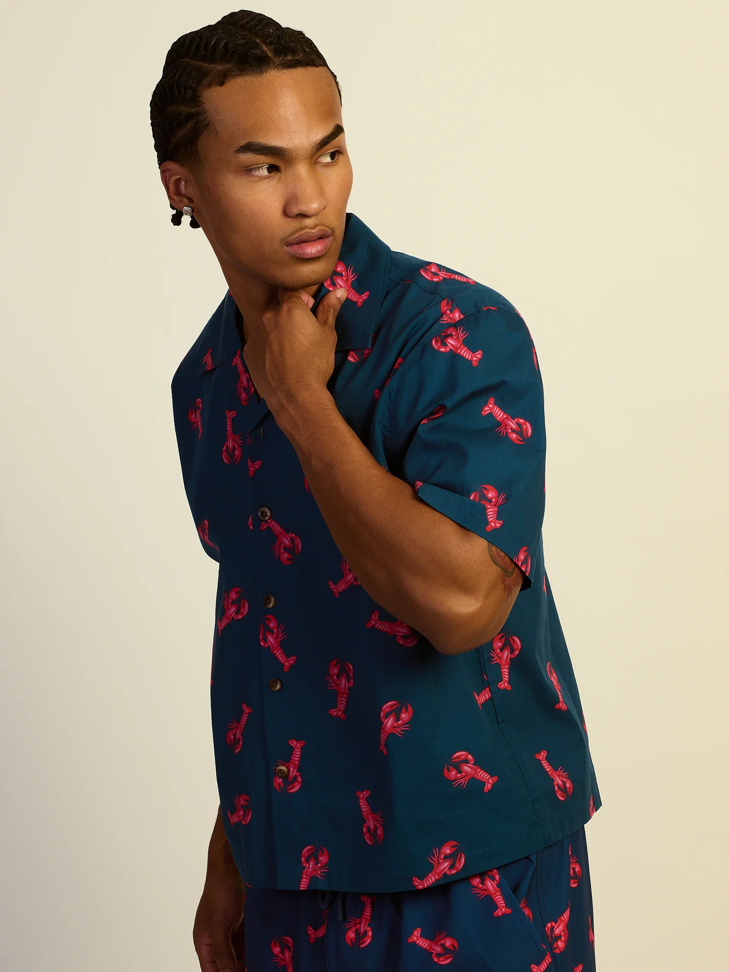 KOLBY SWIM LOBSTER SC WOVEN SHIRT - NAVY - Image 3