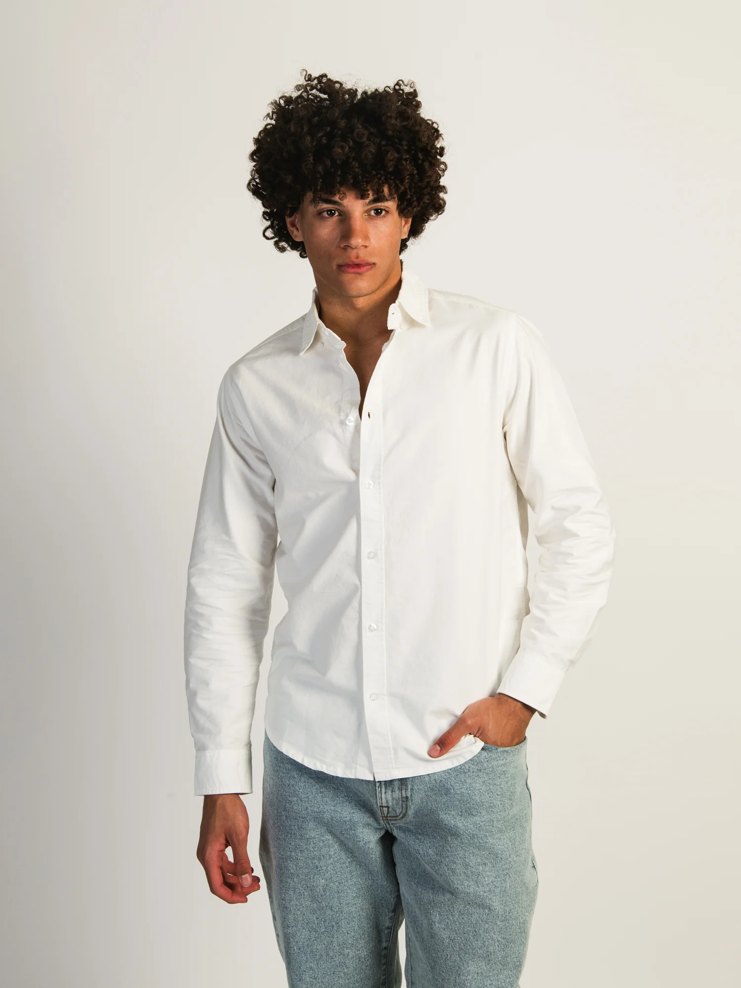 KOLBY OXFORD SHIRT - WHITE