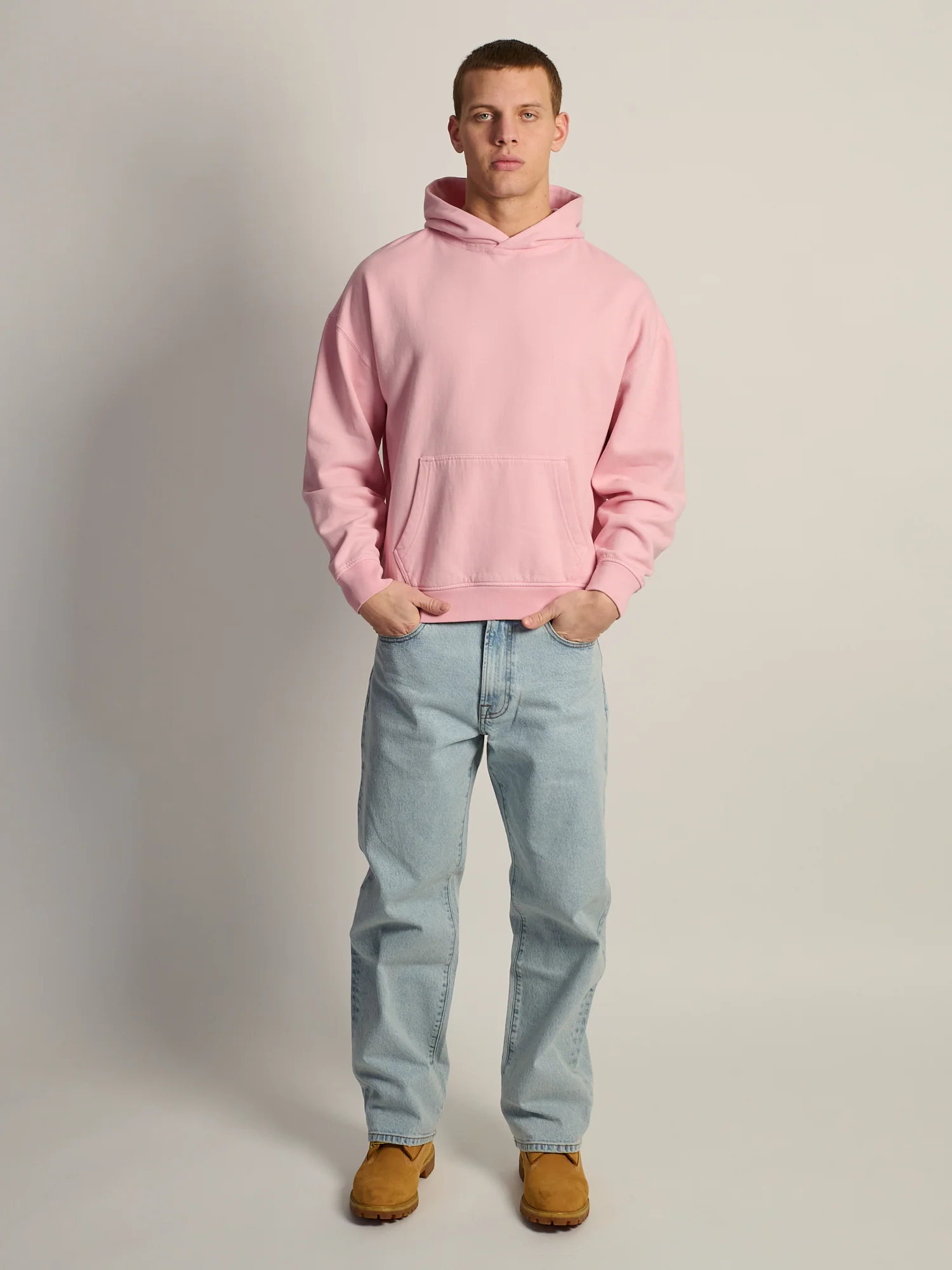 KOLBY RELAXED FIT HOODIE - PINK - Image 2