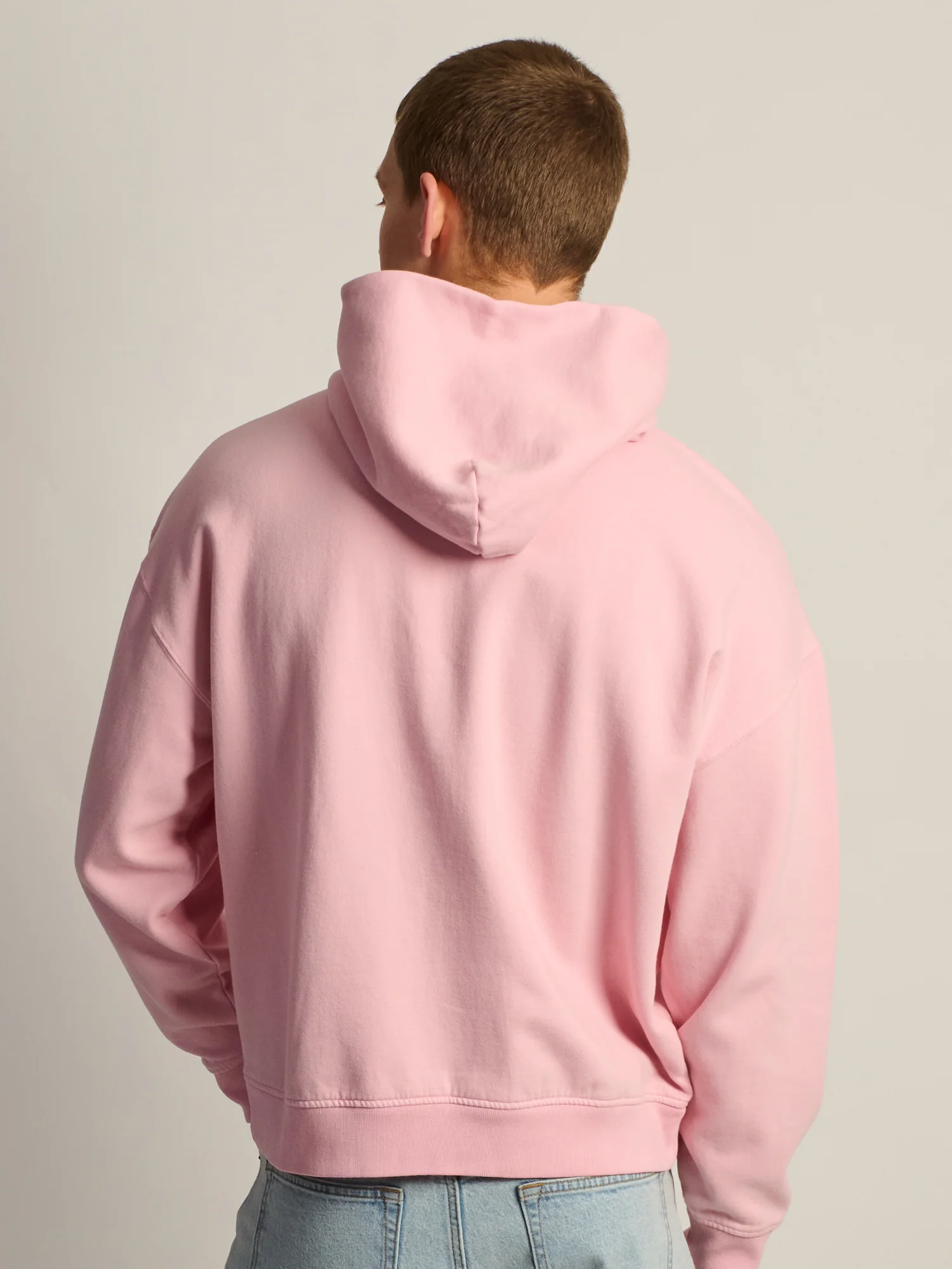KOLBY RELAXED FIT HOODIE - PINK - Image 4