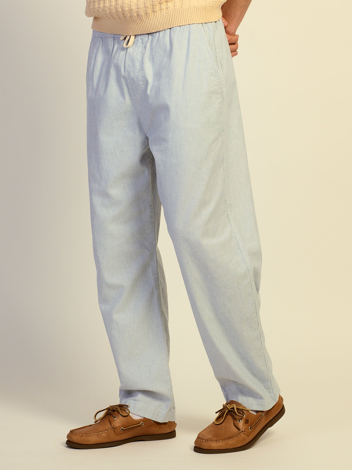 KOLBY RELAXED FIT LN BLEND PANT - BLUE - Image 4