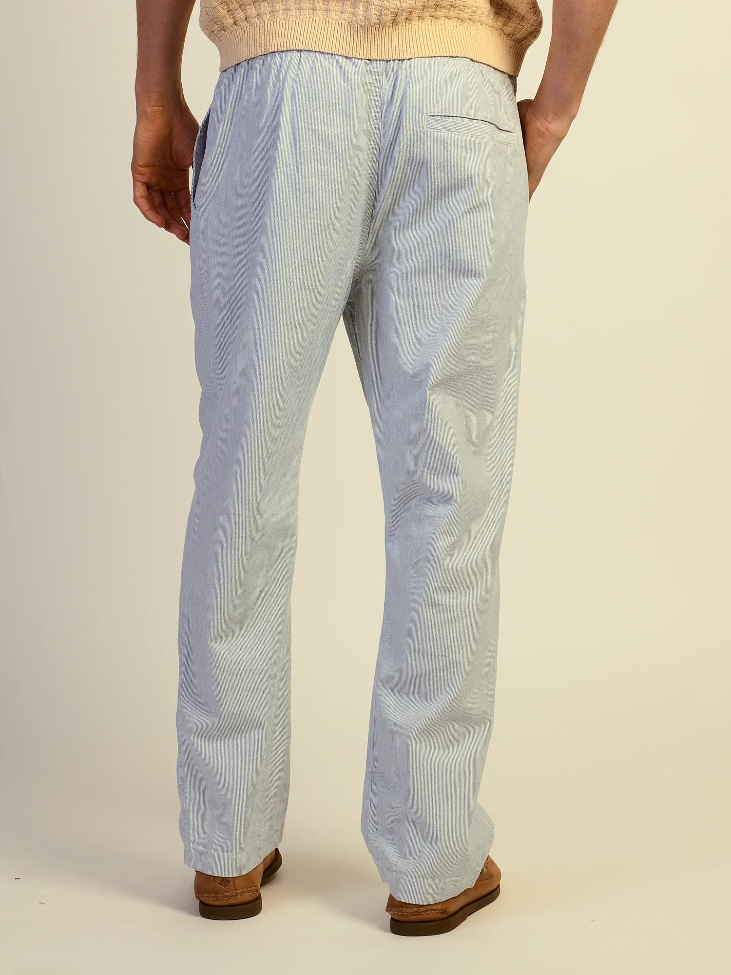KOLBY RELAXED FIT LN BLEND PANT - BLUE - Image 5