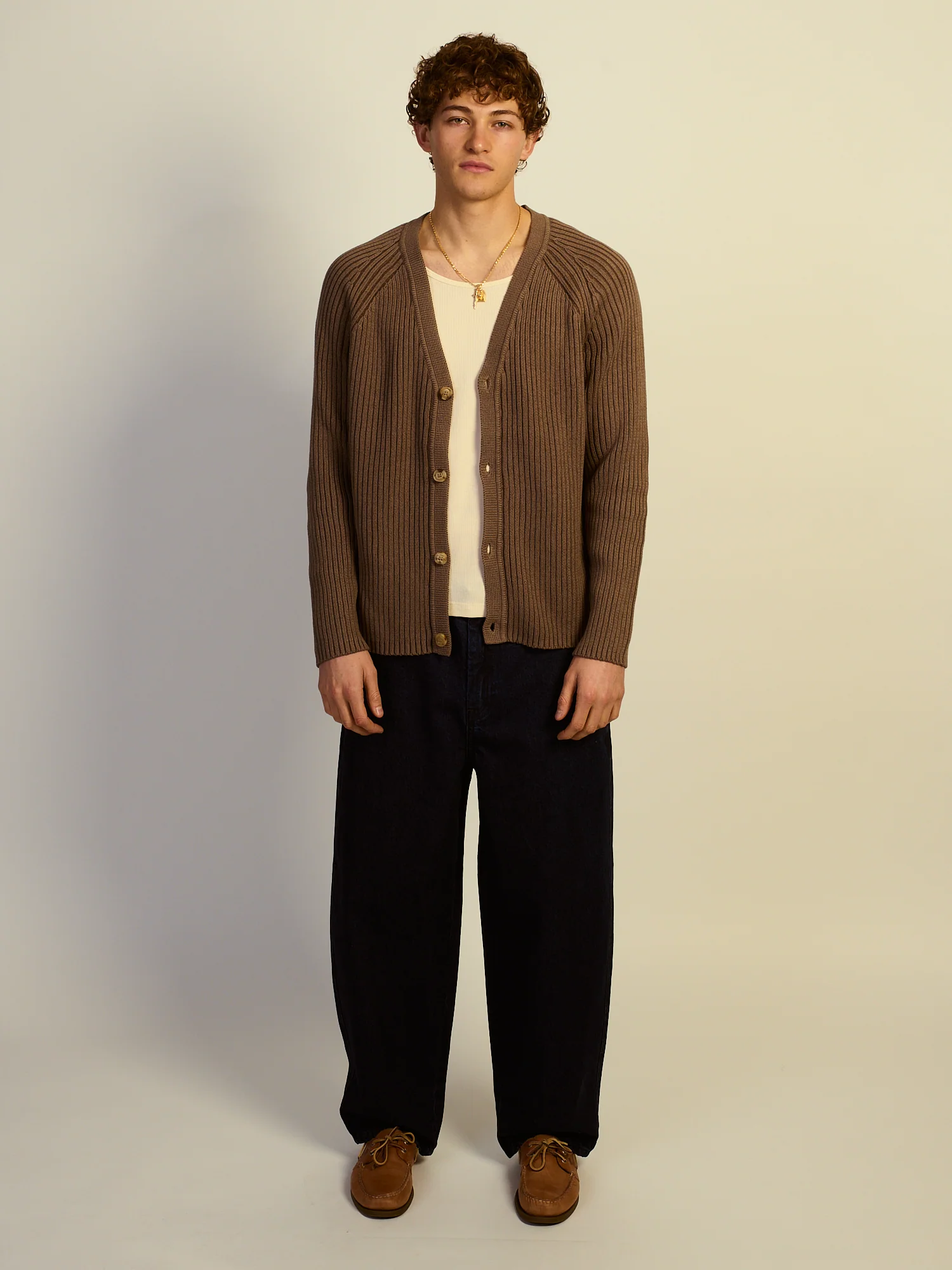 KOLBY RIBBED CARDIGAN - IRON - Image 2