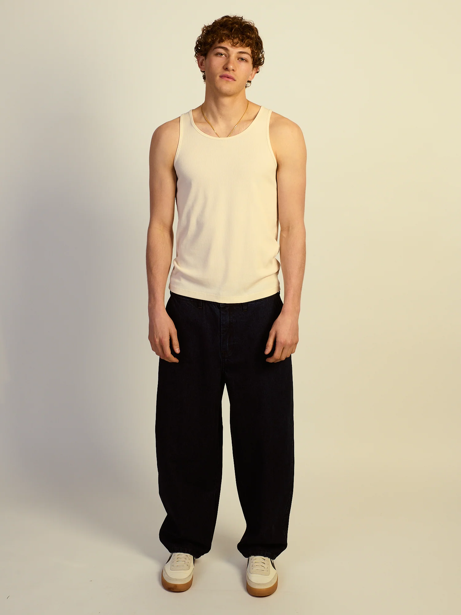 KOLBY RIBBED TANK- OFF WHITE - Image 3