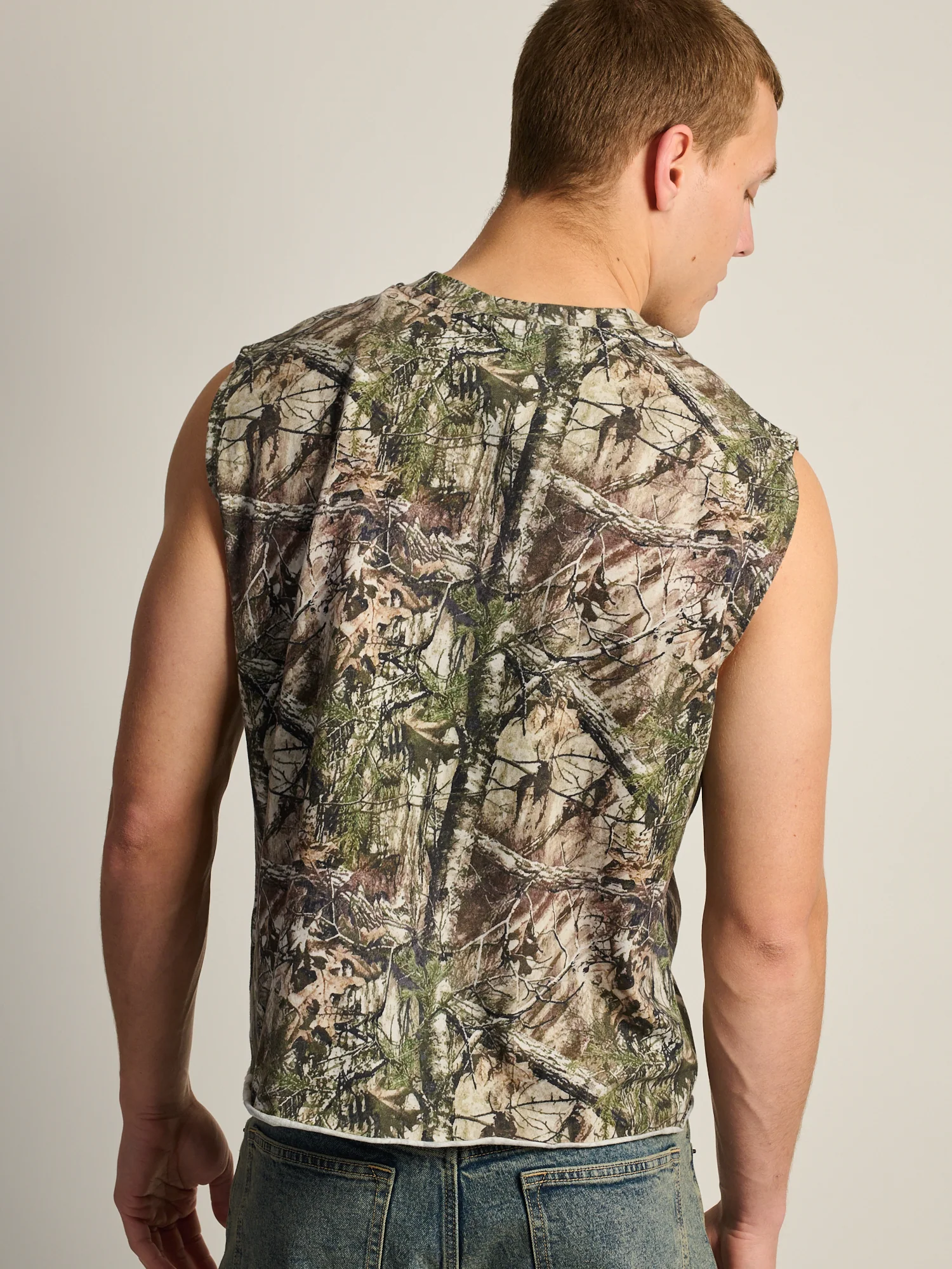 KOLBY SHORT CUT MUSCLE TANK - CAMO - Image 5