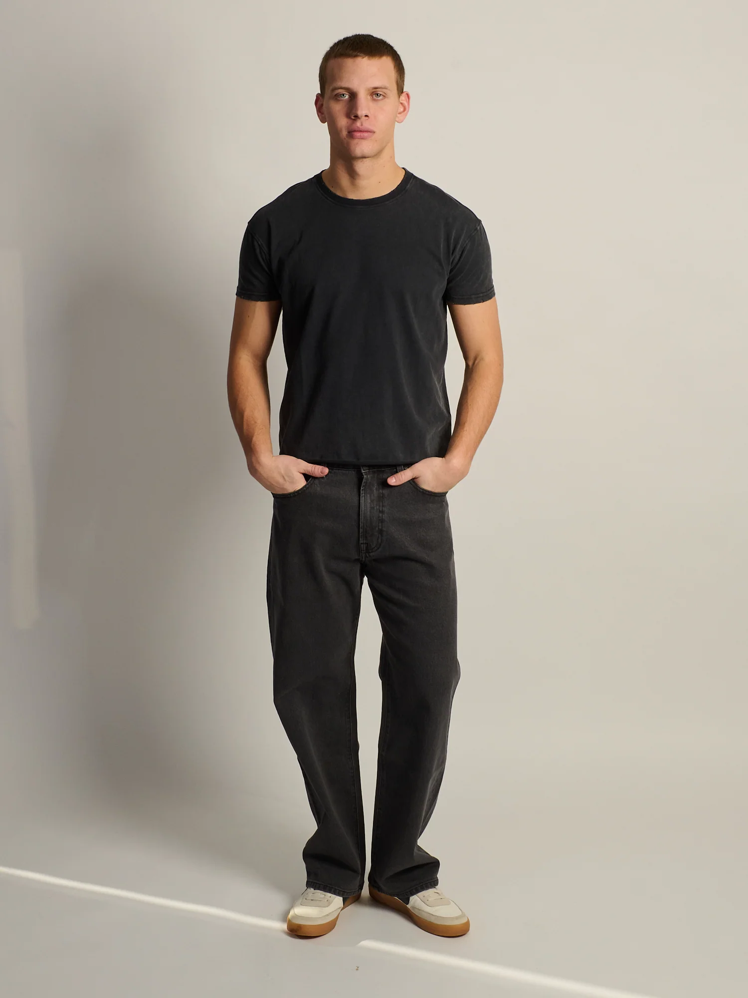 KOLBY SHORT CUT MUSCLE TEE - BLACK - Image 3