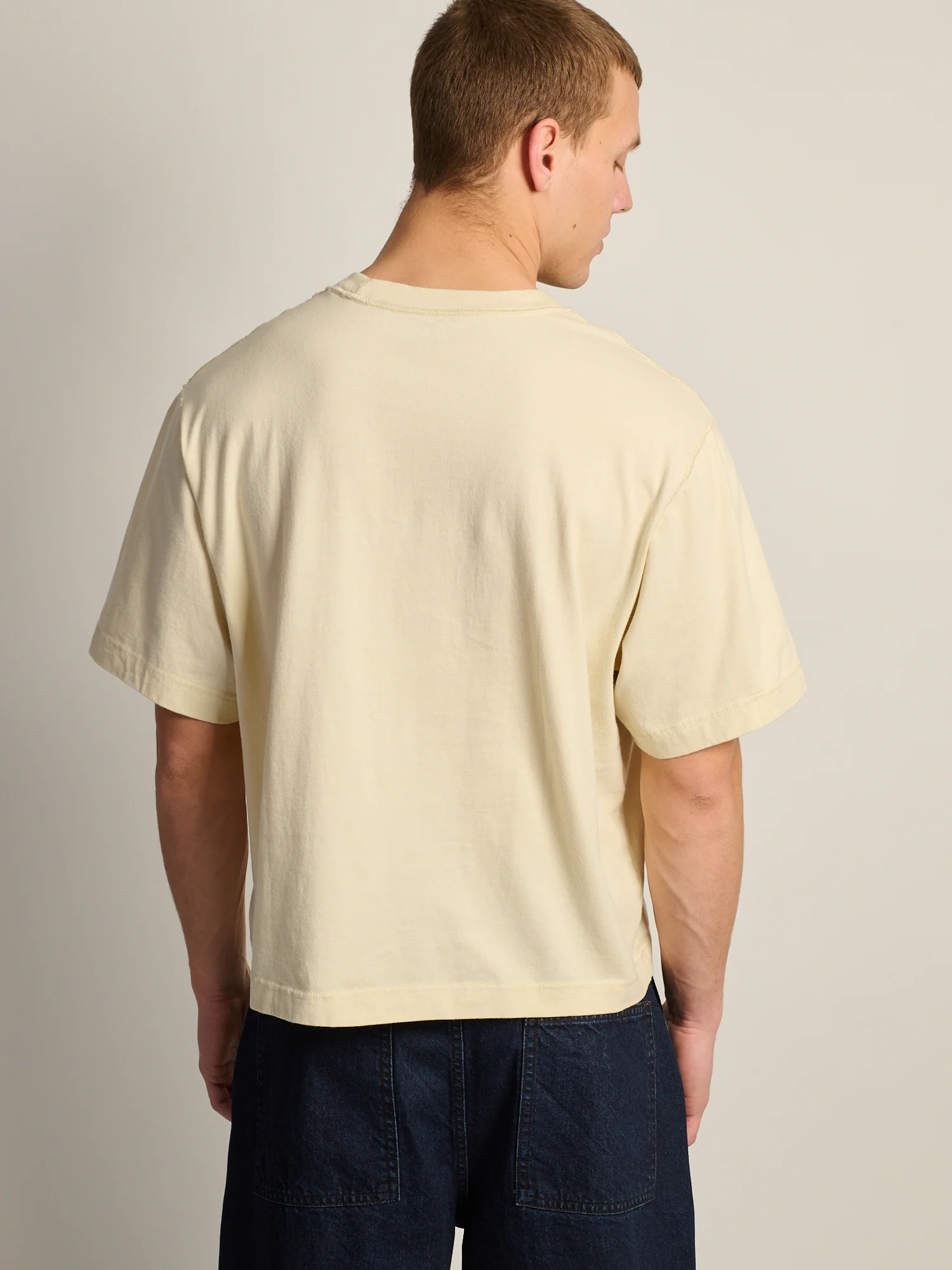 KOLBY SHORT CUT VINTAGE TEE - NATURAL - Image 4