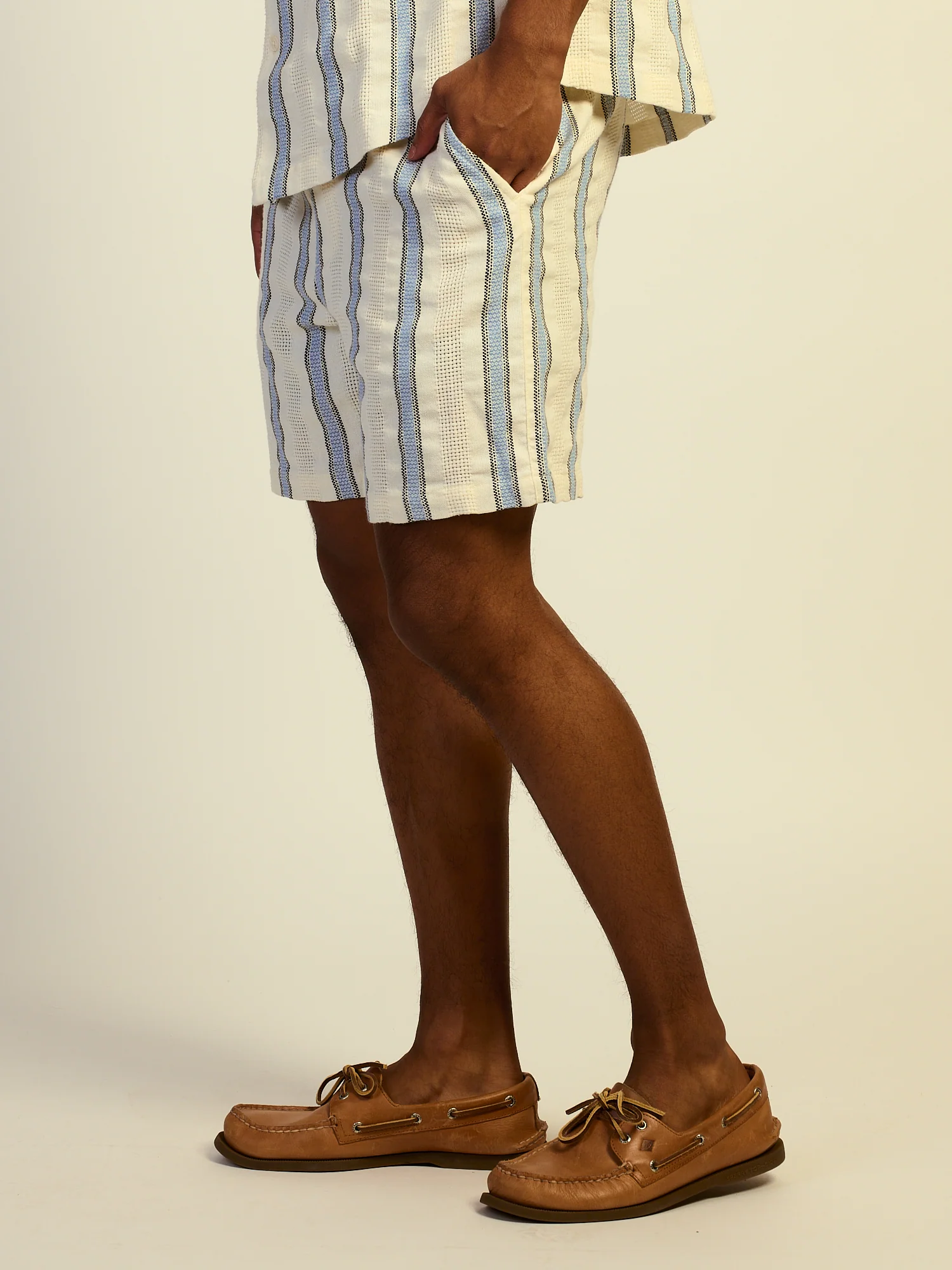 KOLBY STRIPED SHORT - BLUE - Image 3