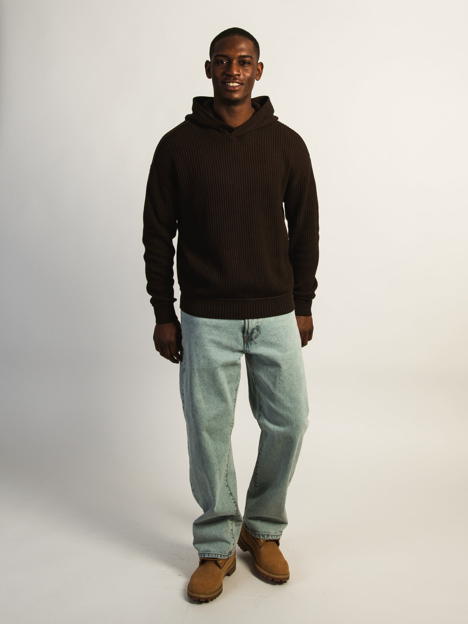 KOLBY SWEATER HOODIE - CHOCOLATE - Image 2