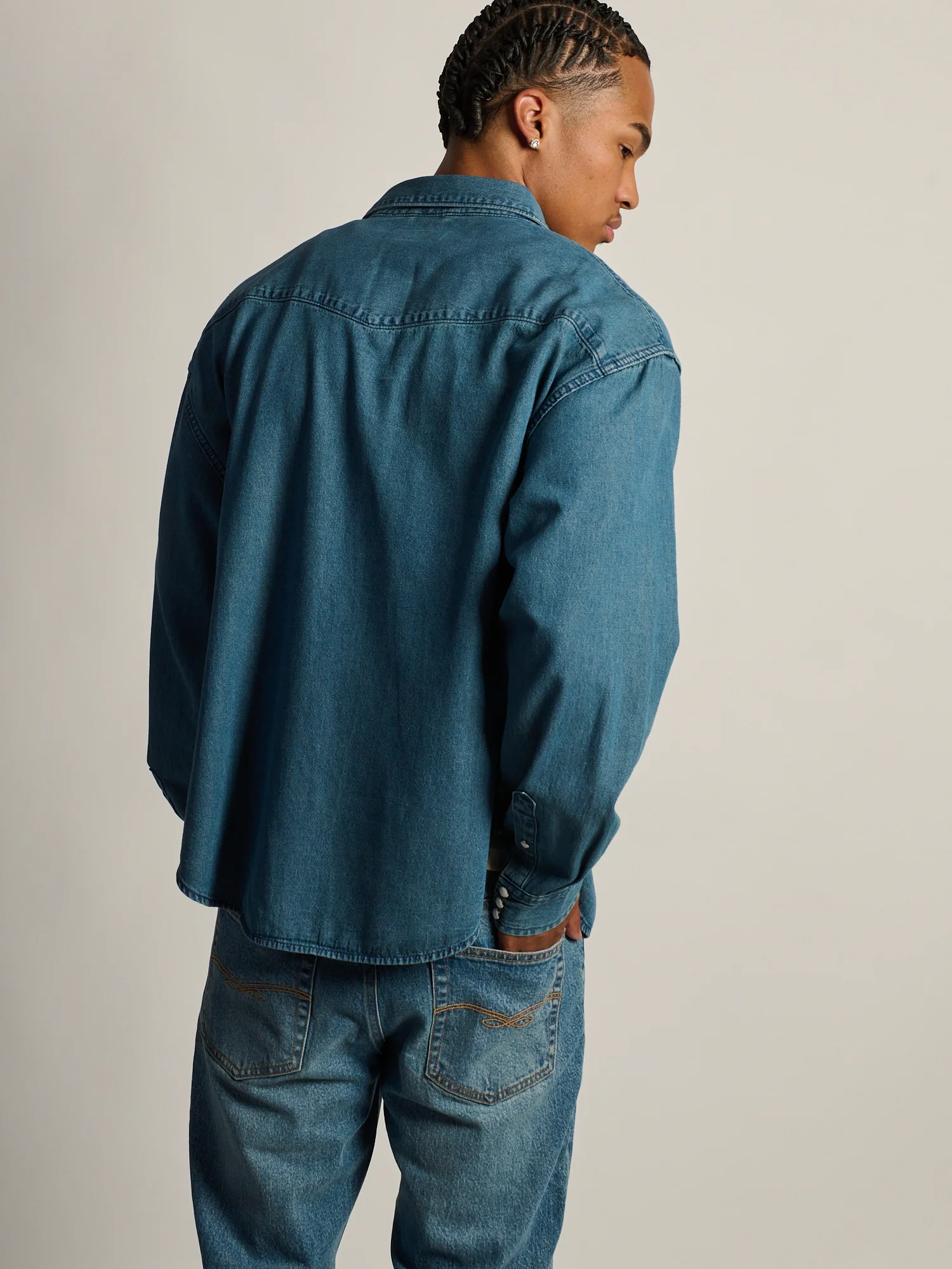 KOLBY WESTERN SHIRT - DENIM - Image 7