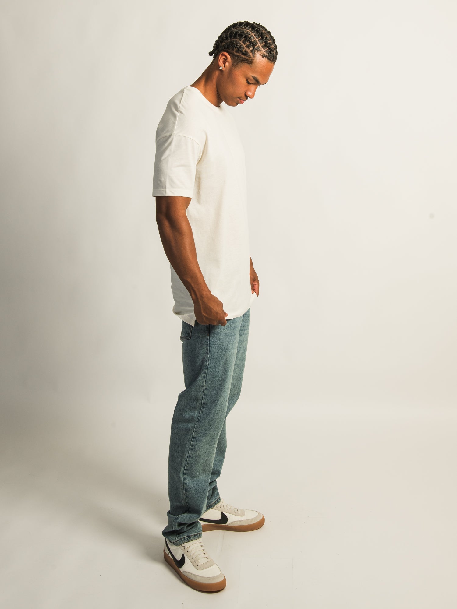 LONG FIT TEE- CREAM - Image 3
