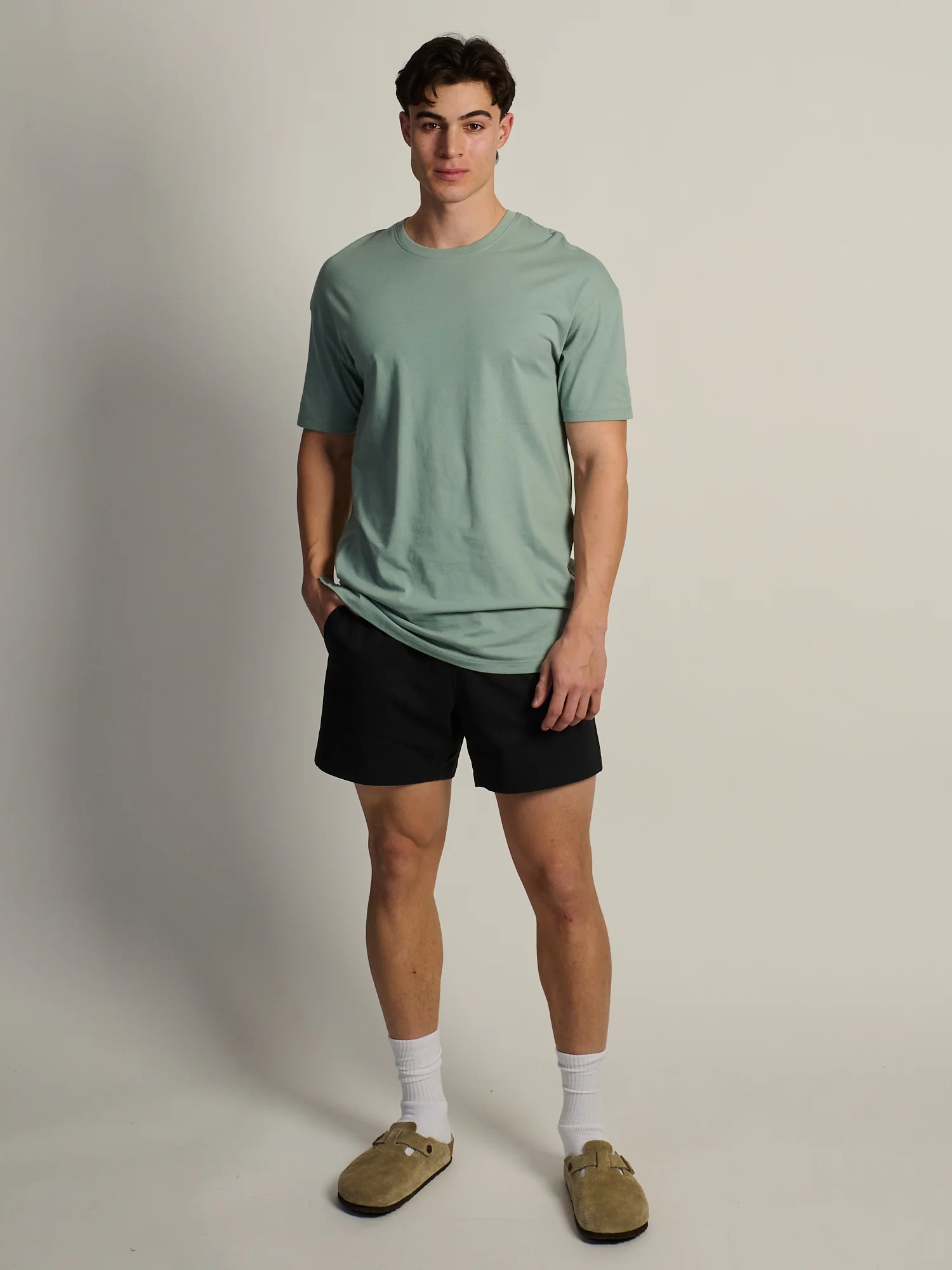 LONG FIT TEE- GREEN - Image 2