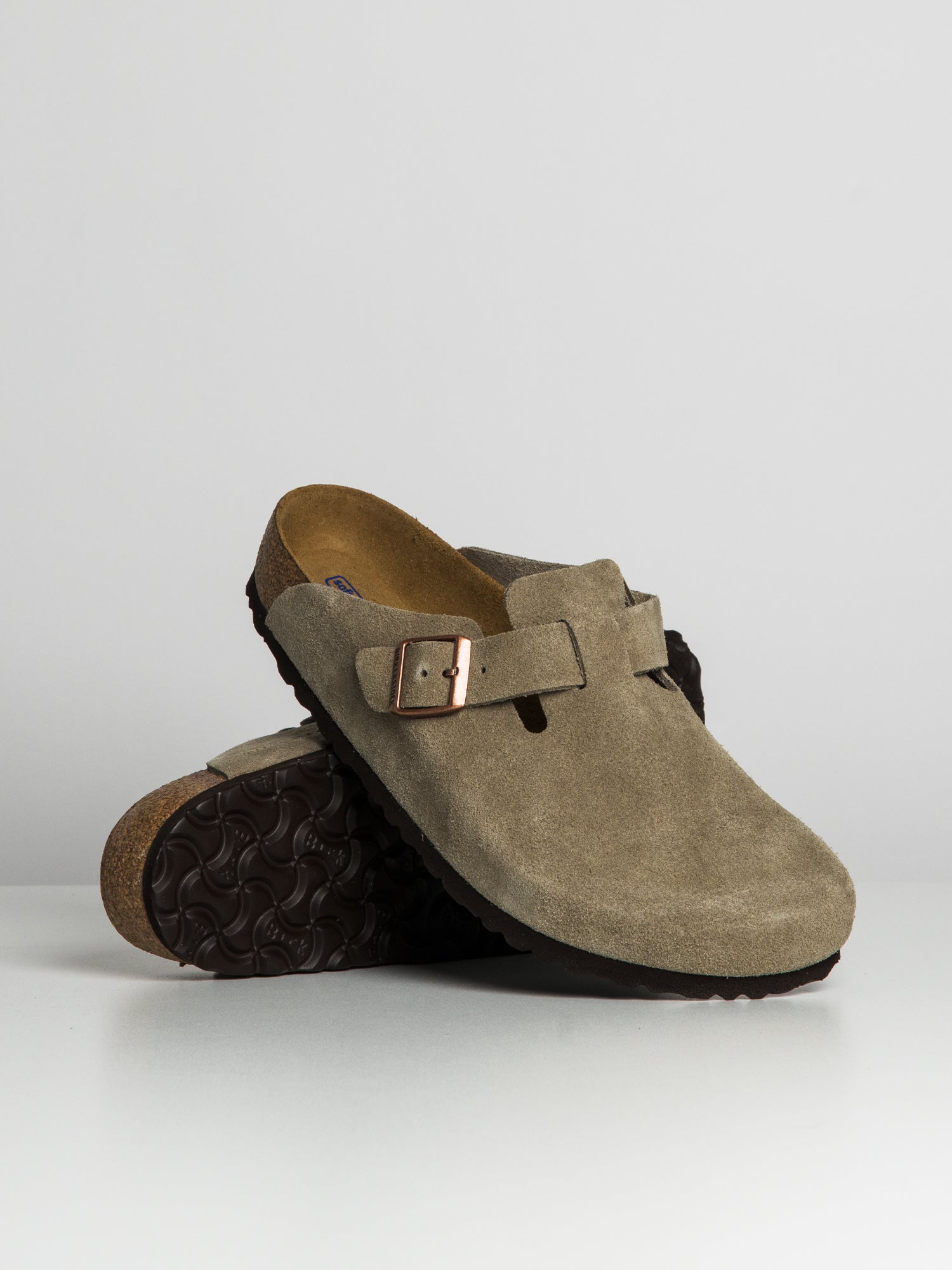 MENS BIRKENSTOCK BOSTON CLOG - TAUPE - Image 2