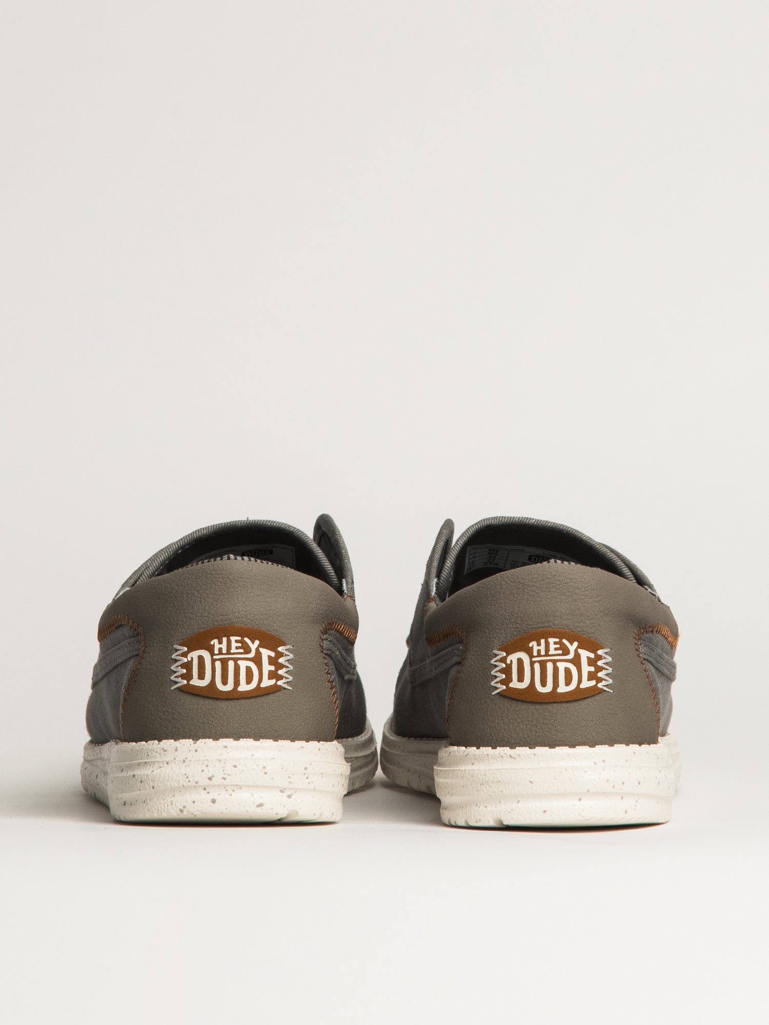 MENS HEY DUDE WALLY CRUZ STRETCH CANVAS - GREY - Image 5