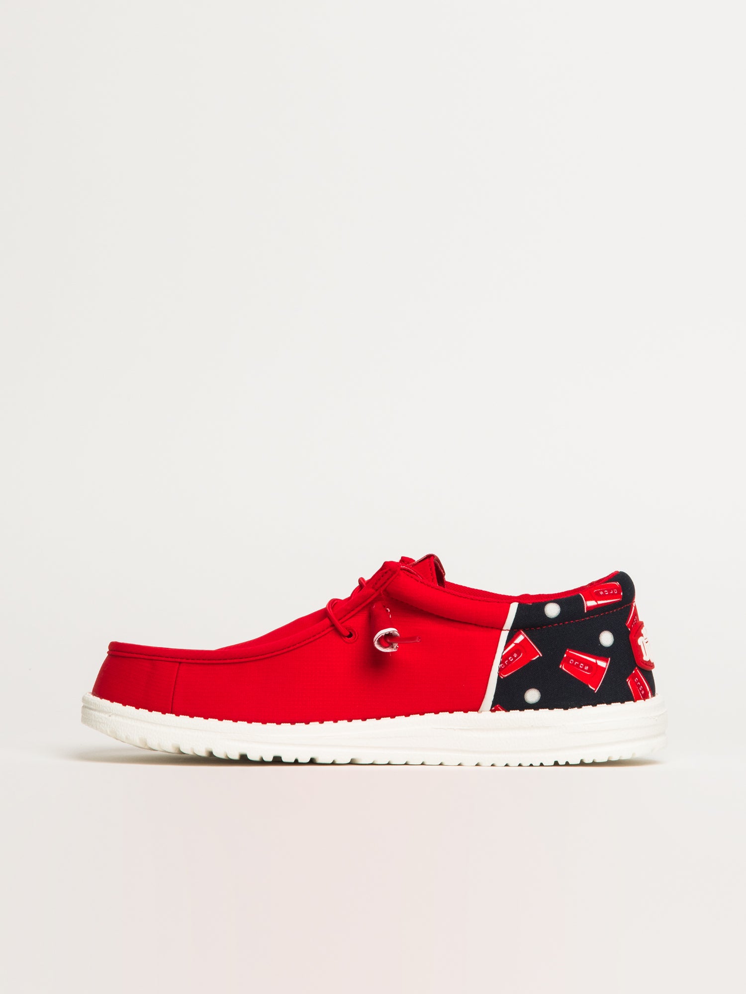 MENS HEYDUDE WALLY FUNK SOLO CUP SLIP-ON - RED - Image 3