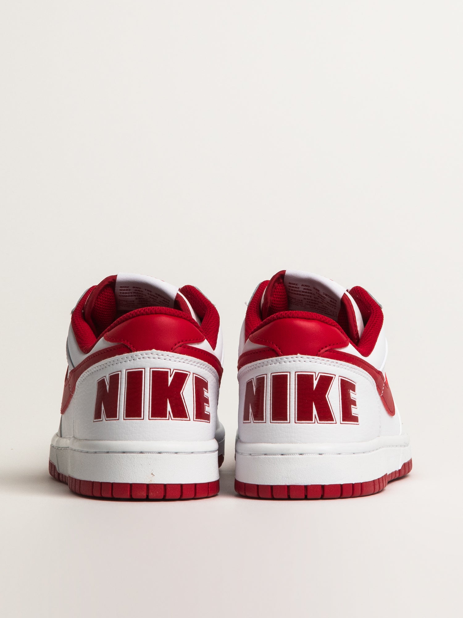 MENS NIKE BIG NIKE LOW SNEAKER - WHITE/GYM RED - Image 5