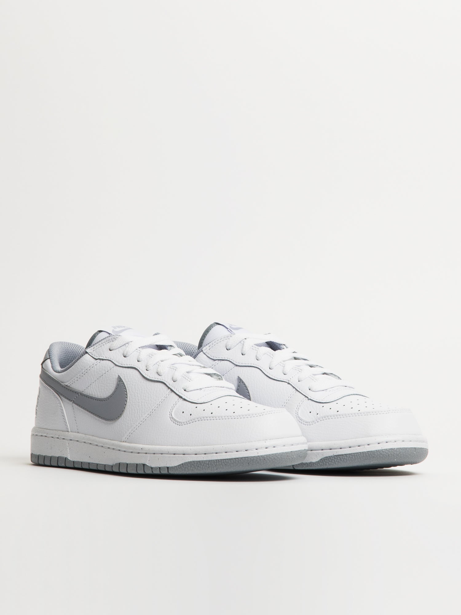 MENS NIKE BIG NIKE LOW SNEAKER - WHITE/WOLF GREY - Image 2