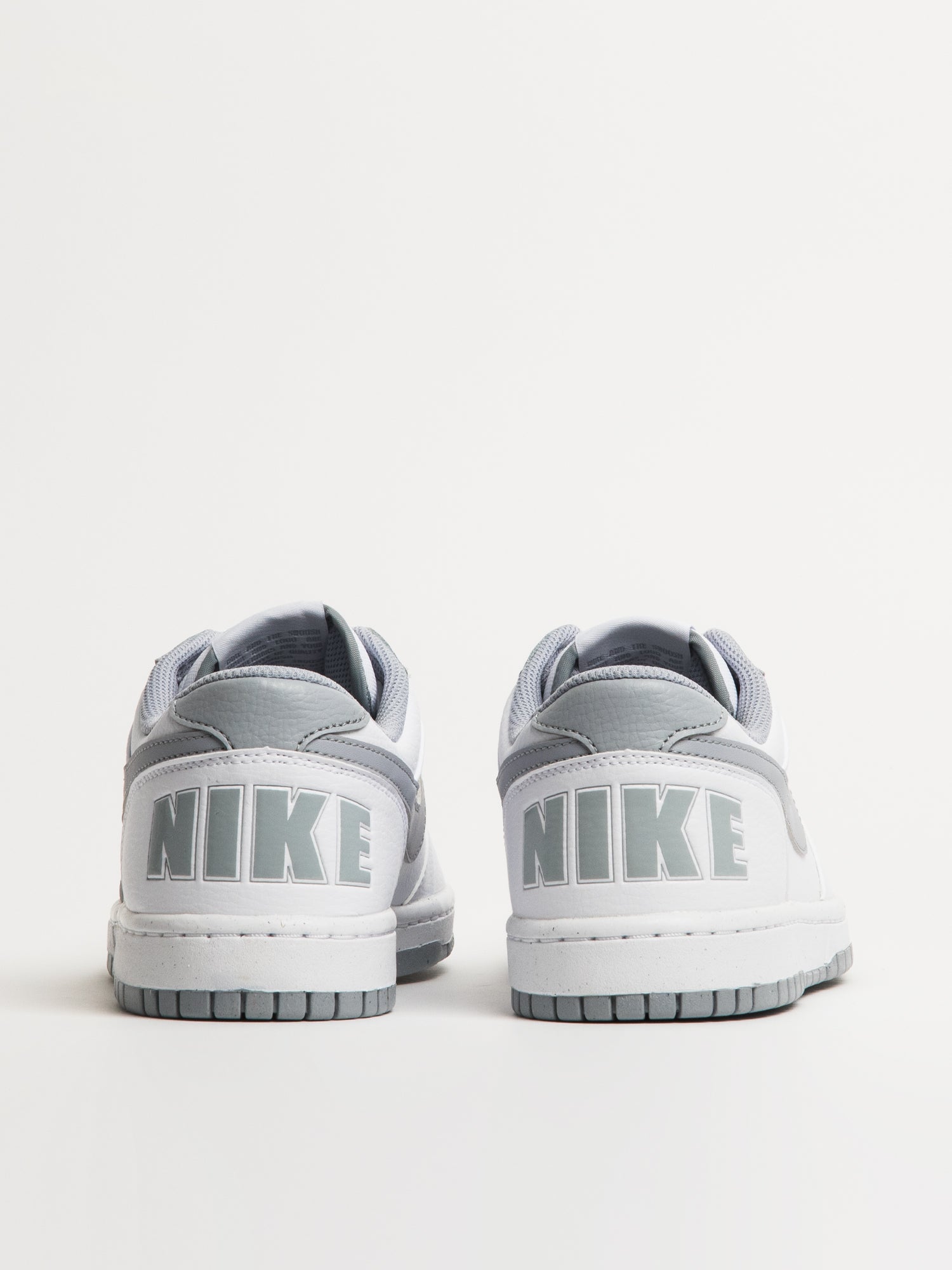 MENS NIKE BIG NIKE LOW SNEAKER - WHITE/WOLF GREY - Image 5