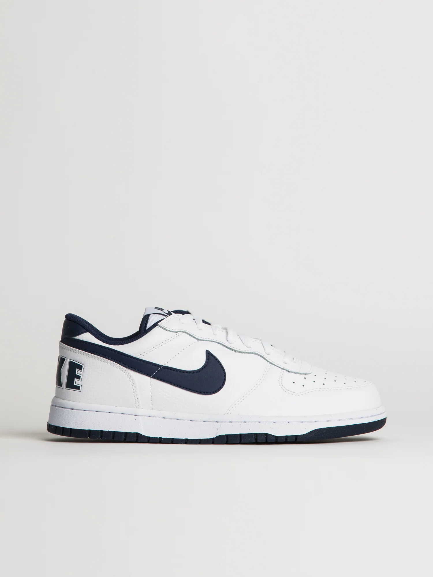 MENS NIKE BIG NIKE LOW SNEAKER - WHITE/NAVY